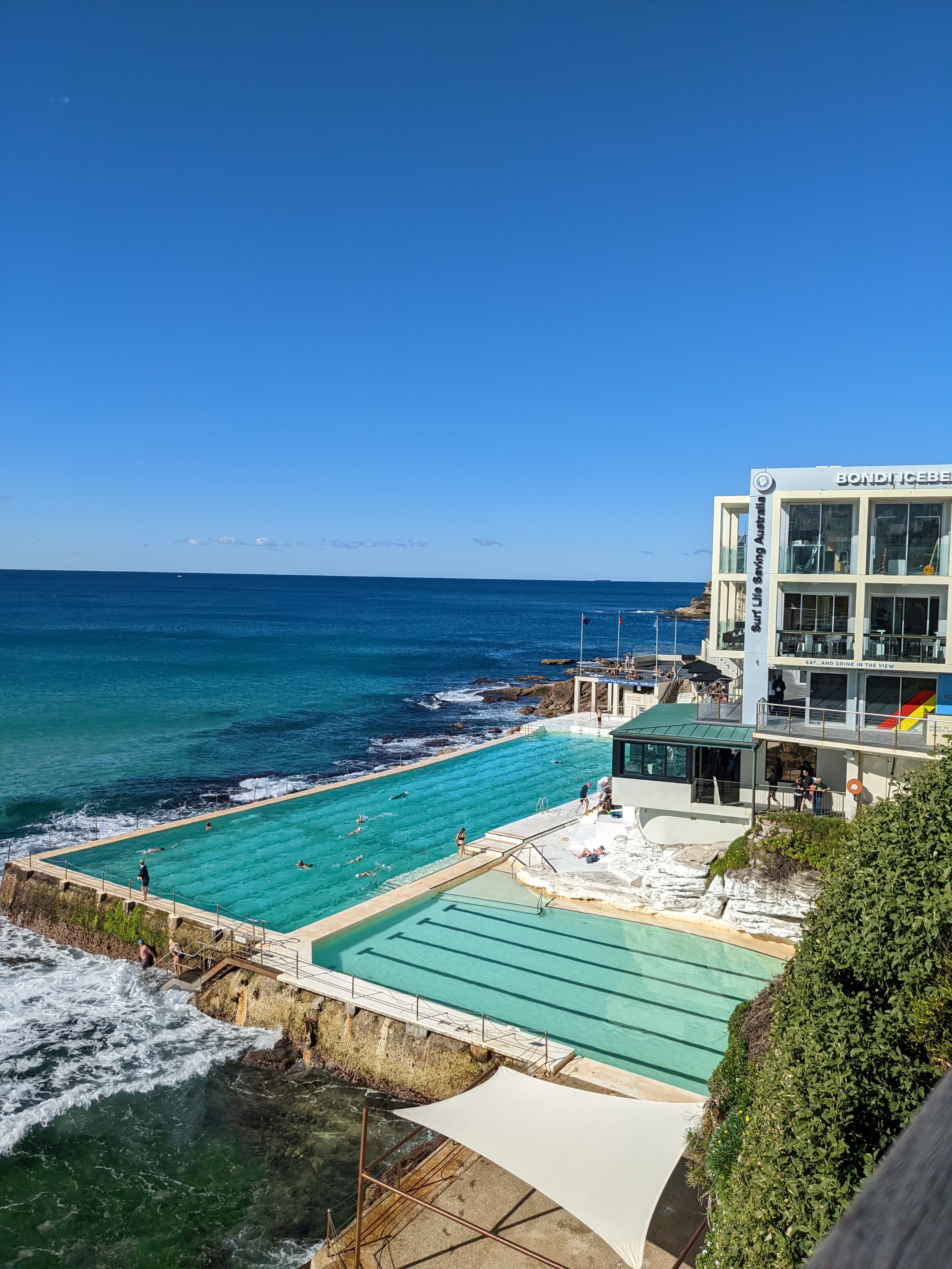 Picture of a pool on the seaside