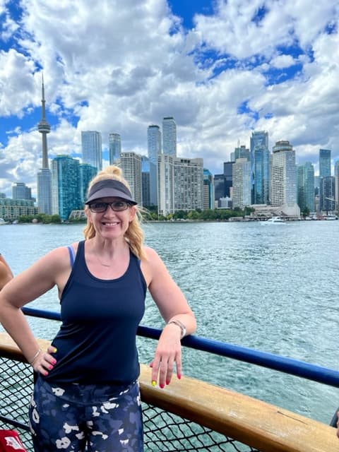 Travel advisor Floria on a bridge