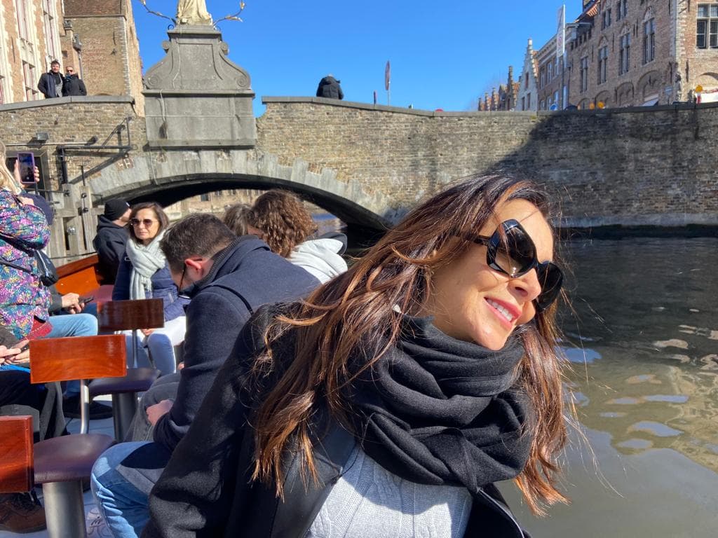 Travel advisor on a boat.