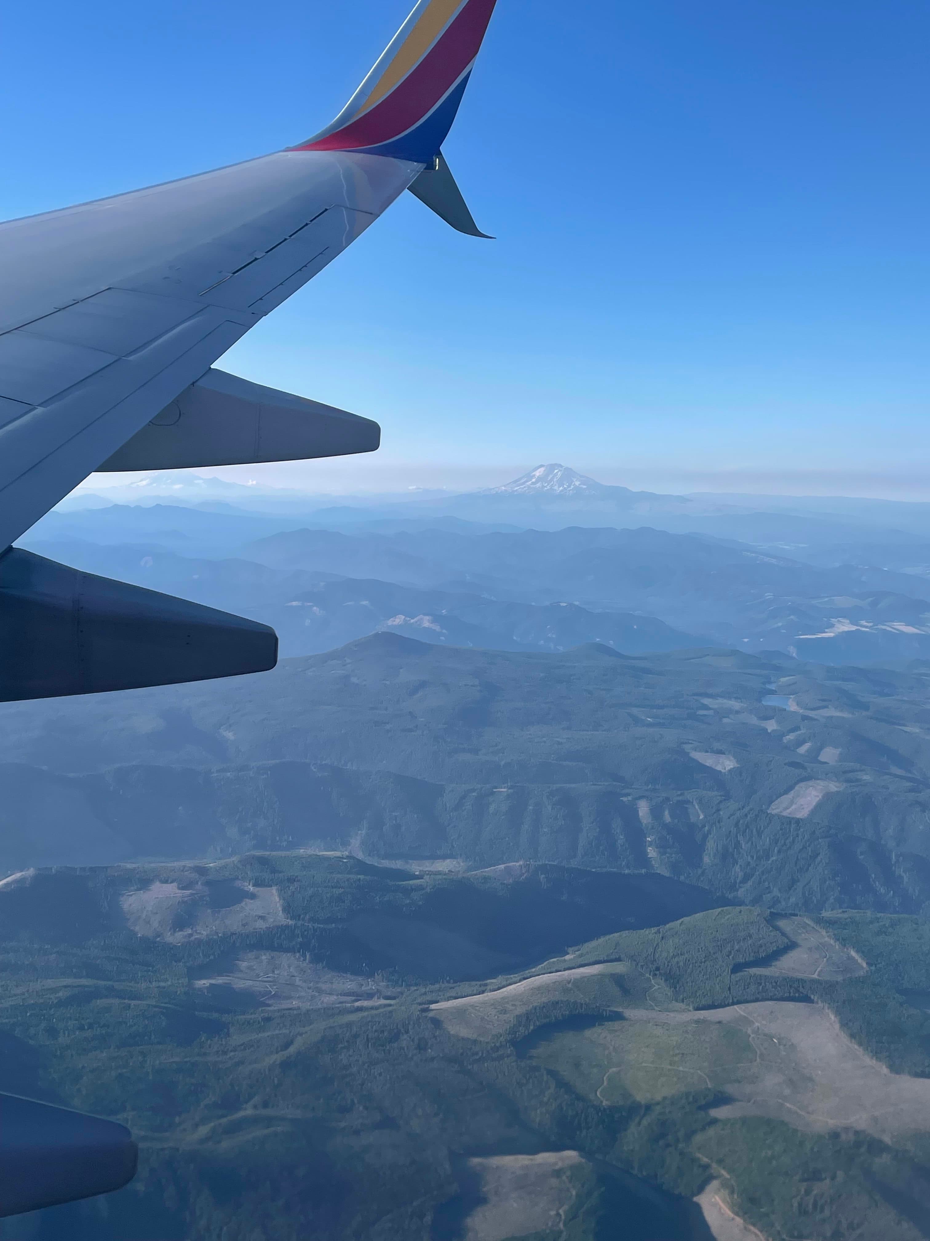 View from the plane's window