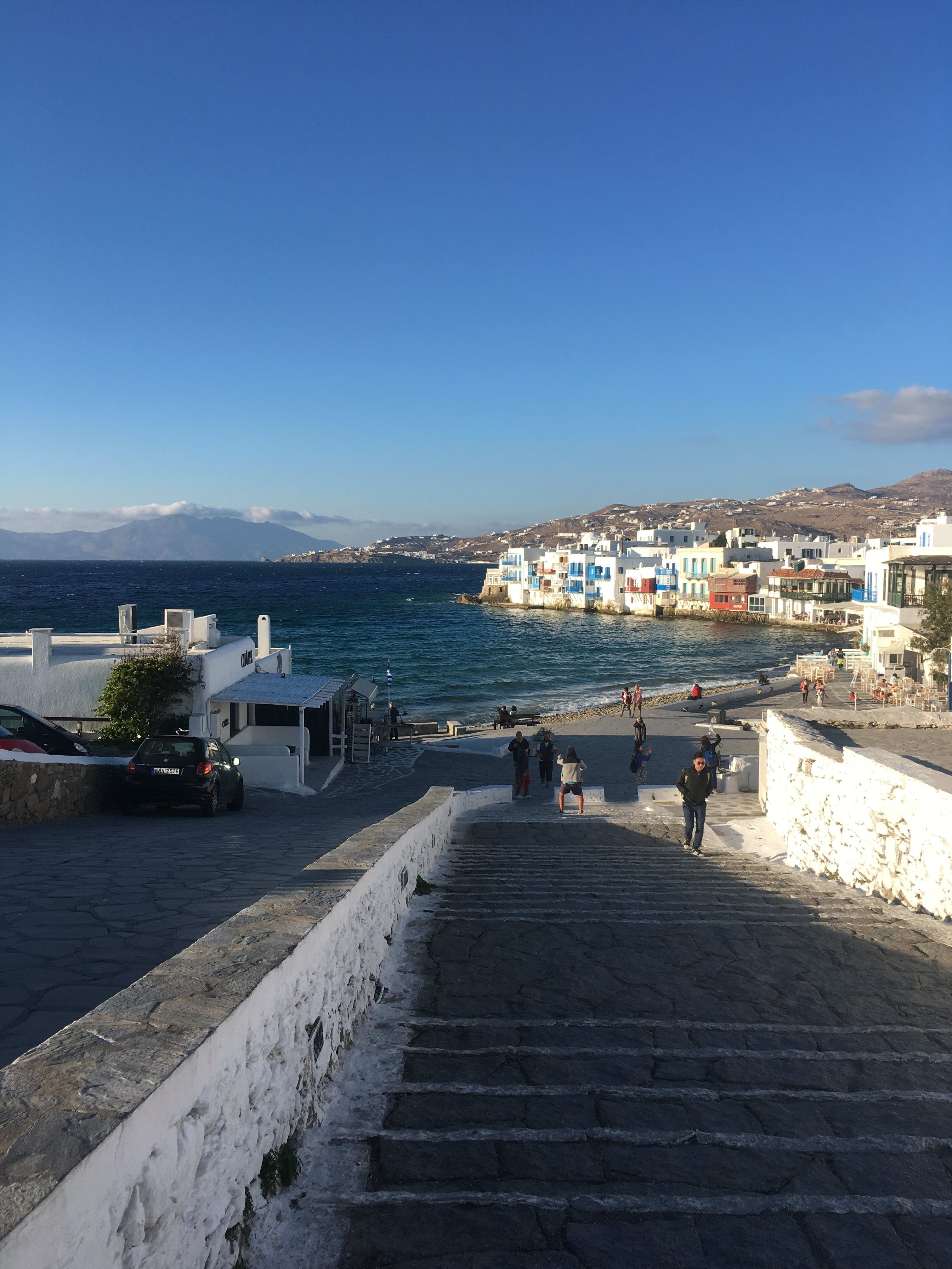 View of Mykonos street