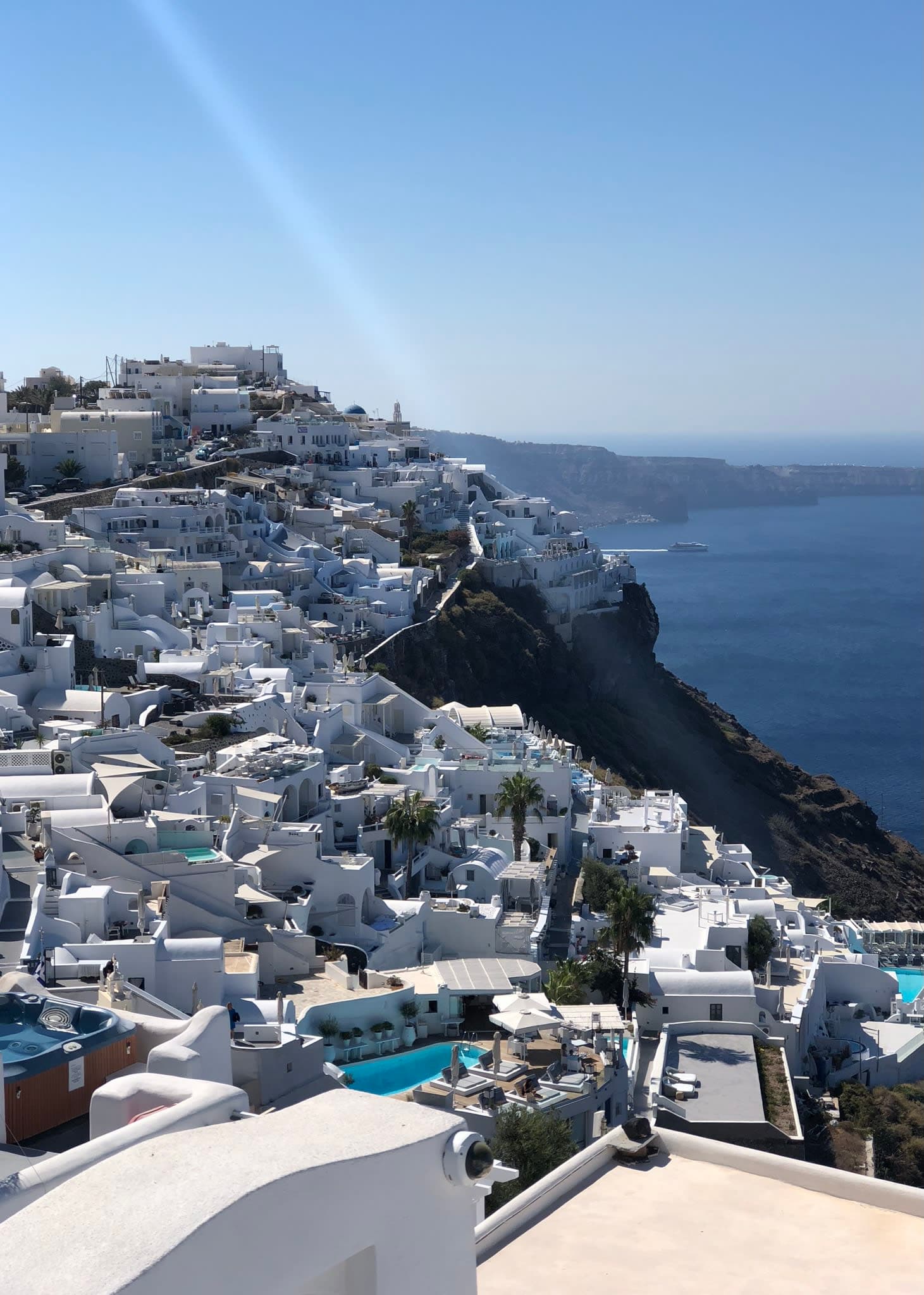 Beautiful view of Santorini