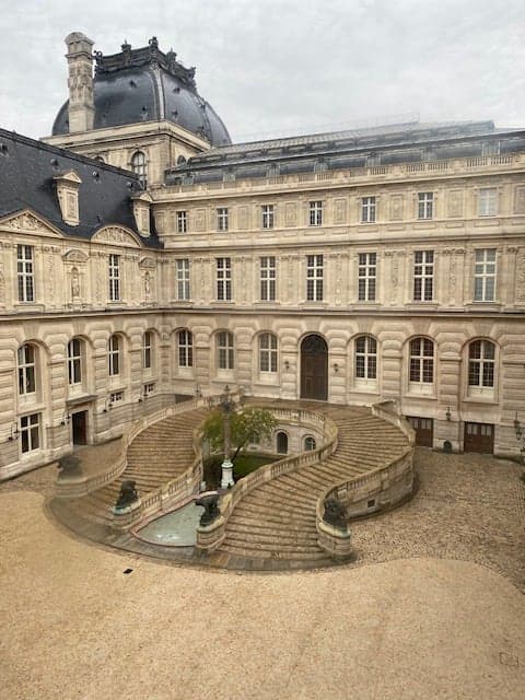 Building of the Louvre Museum