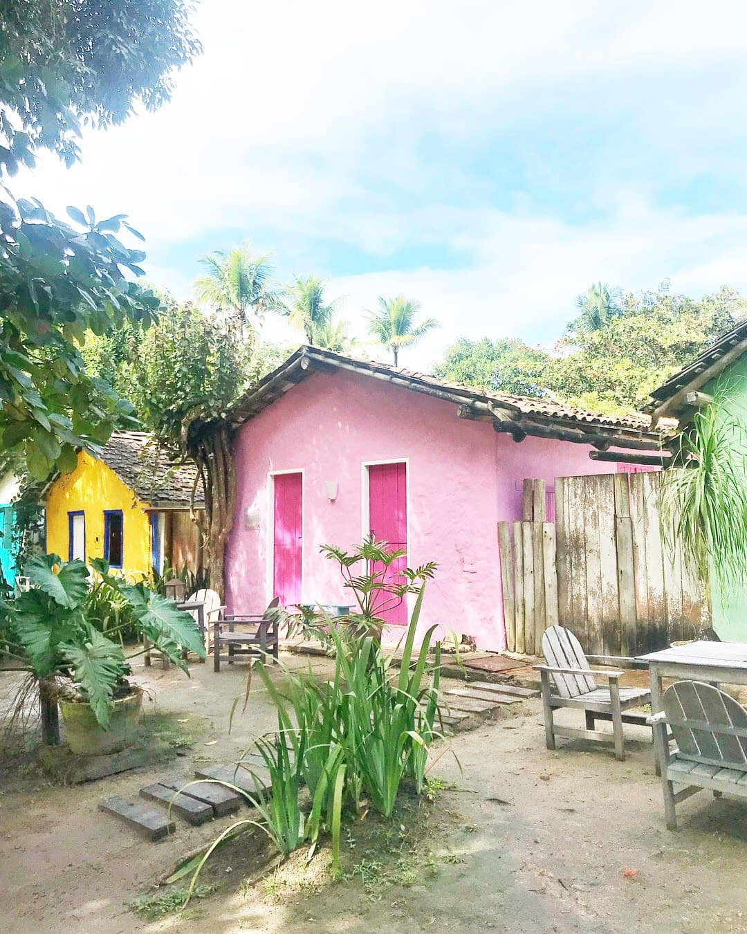 Photo of colorful small homes