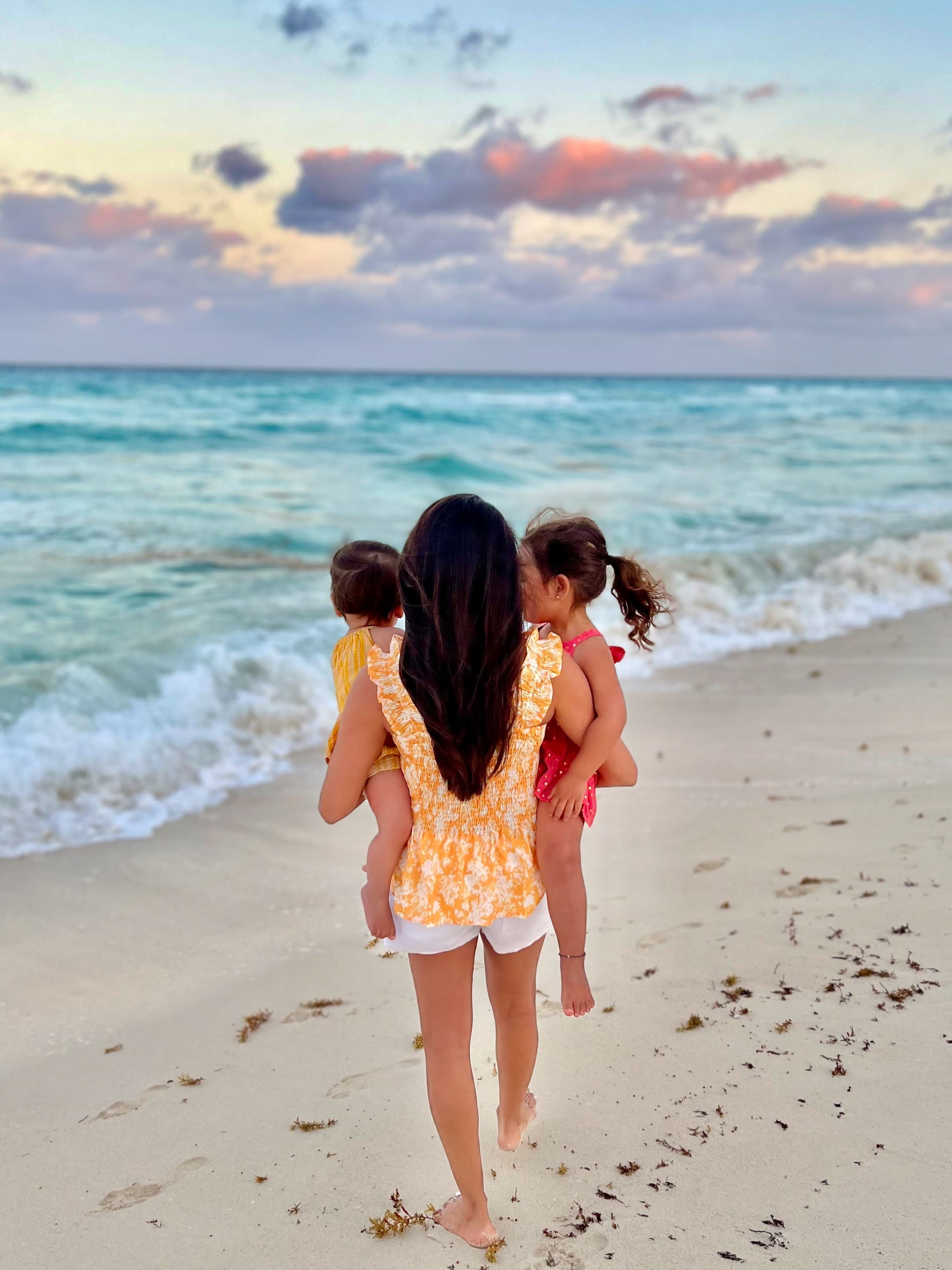 Picture of Shaille with kids on beach