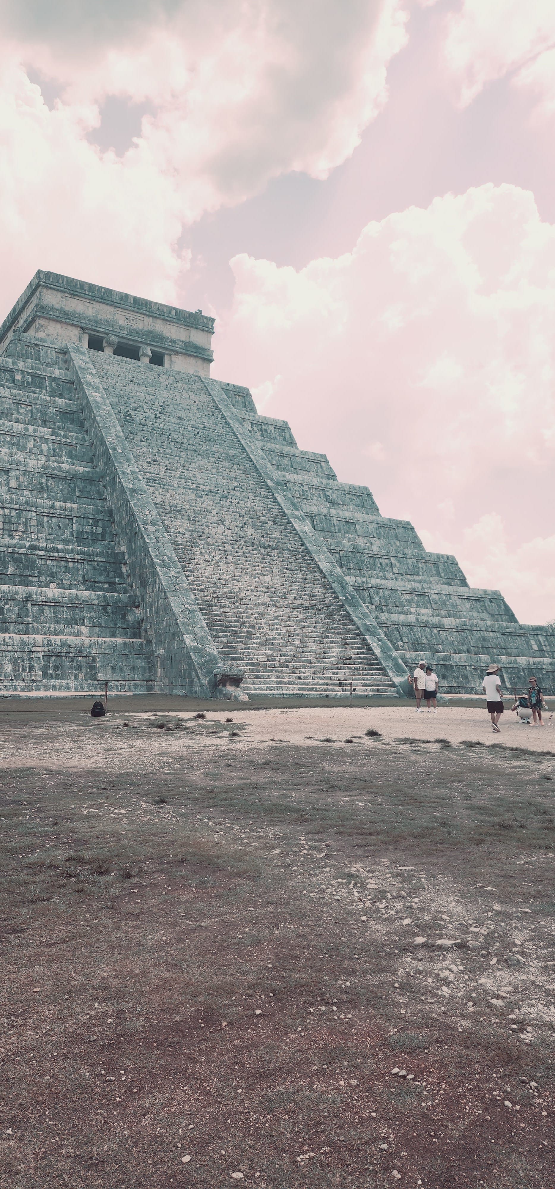 View of El Castillo in Mexico