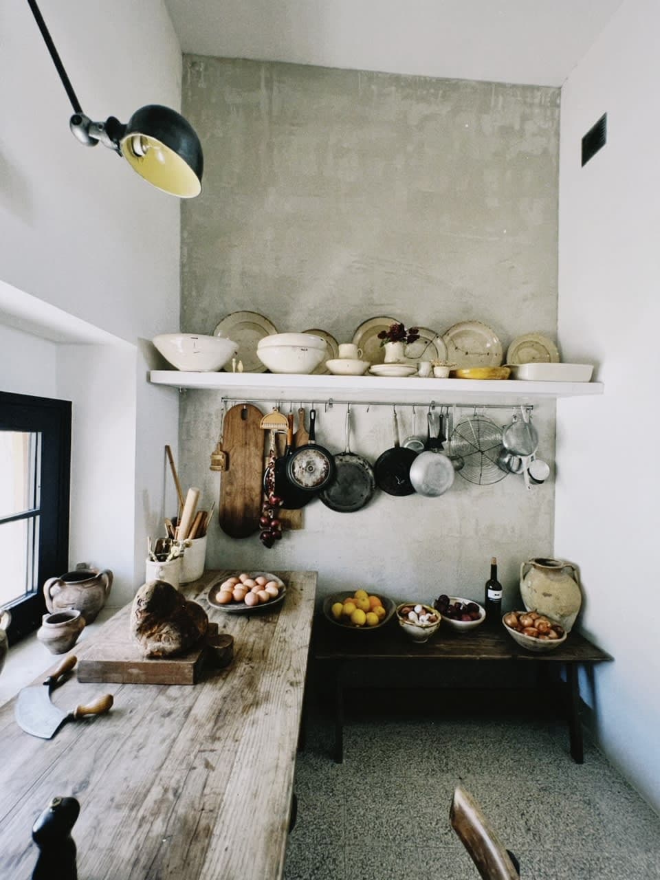A rustic kitchen with beautiful kitchen and homewares