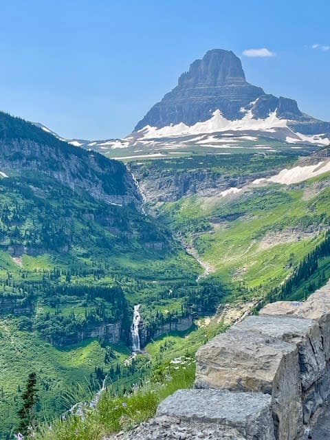 Beautiful view of a glacier