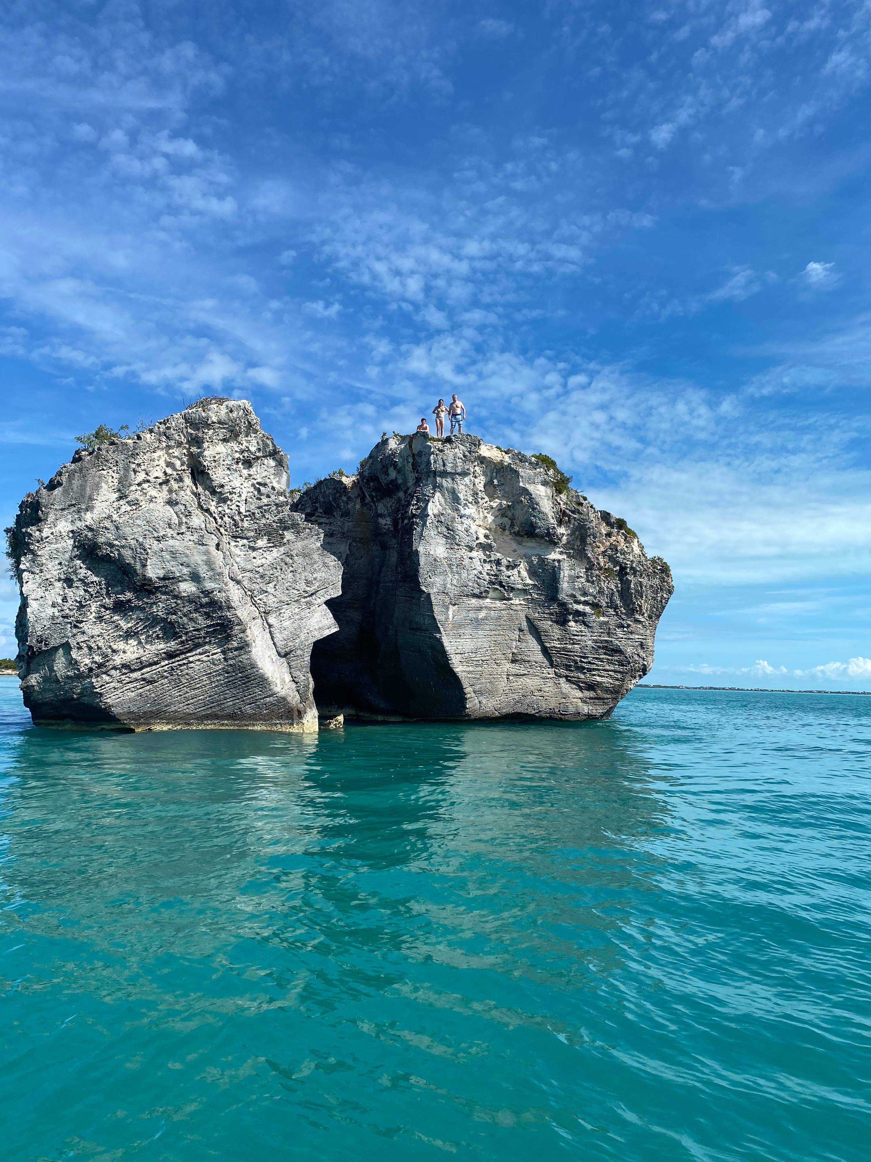 View of cliff jumping
