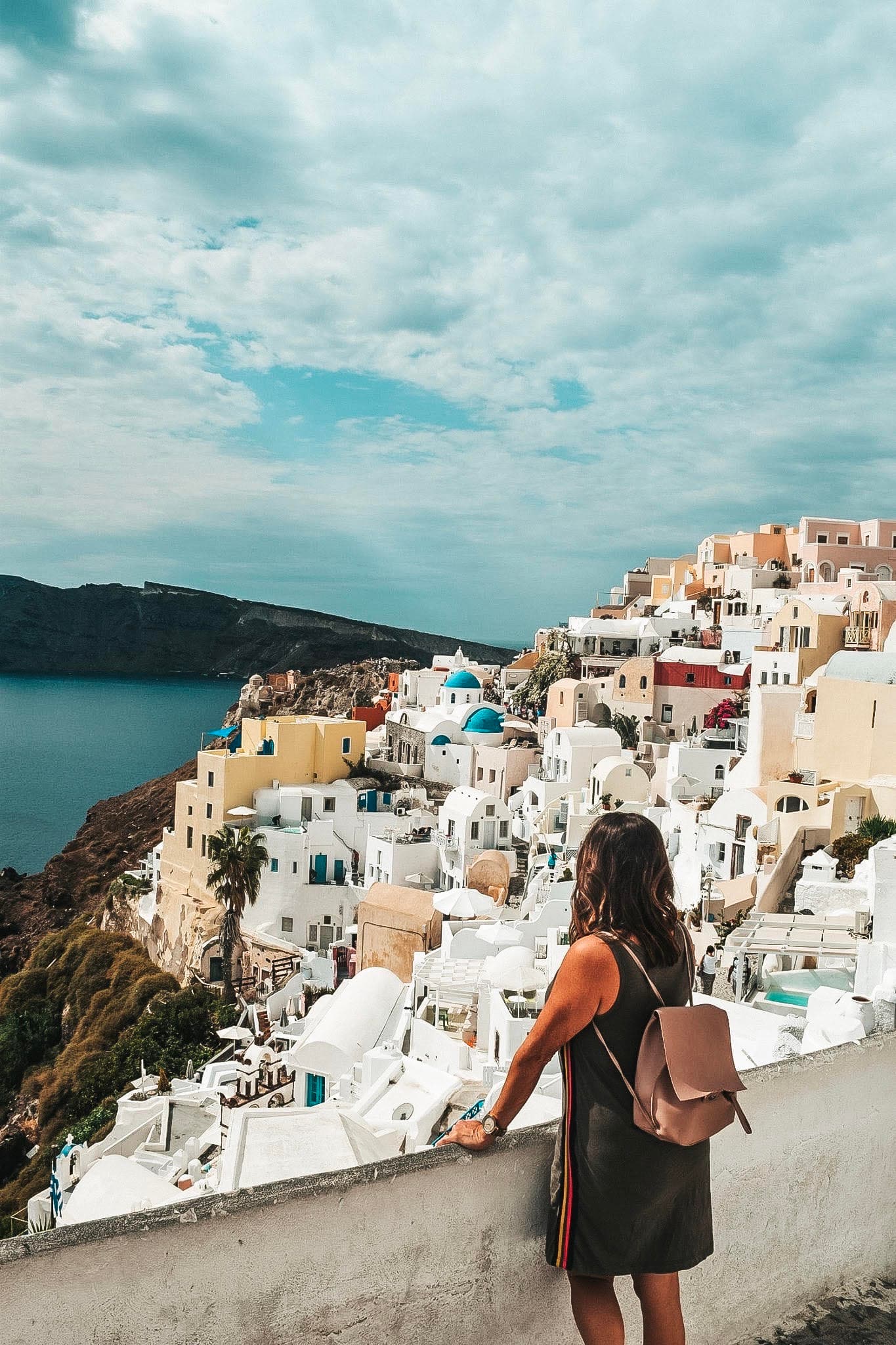 Picture of Marianne in Santorini