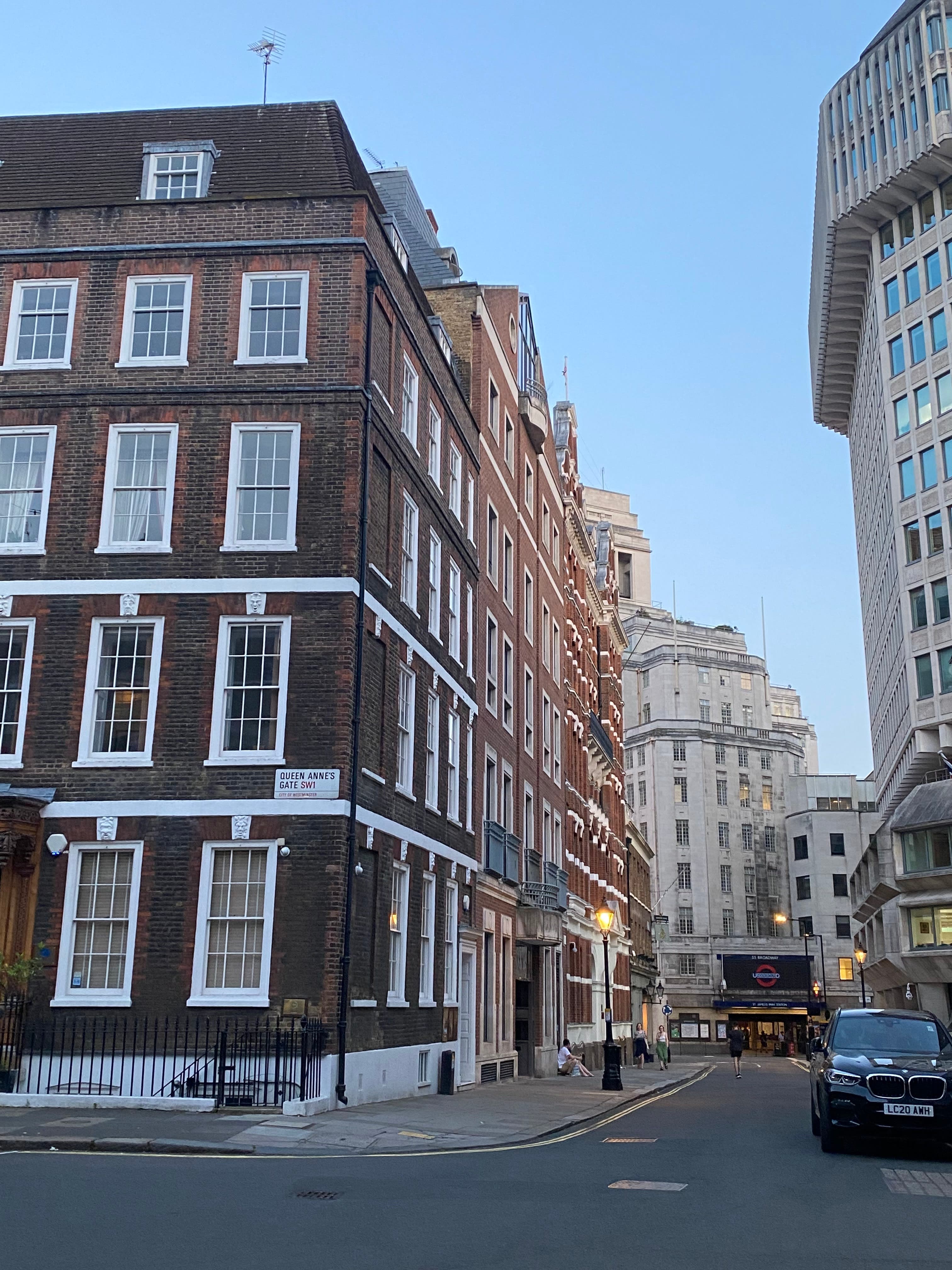 View of the streets of London