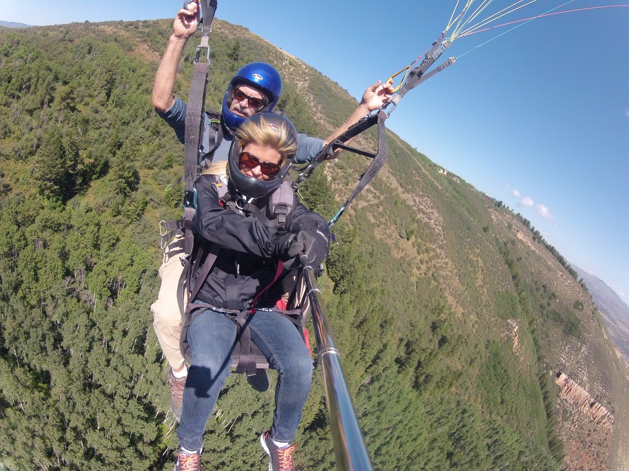 Paragliding with an instructor
