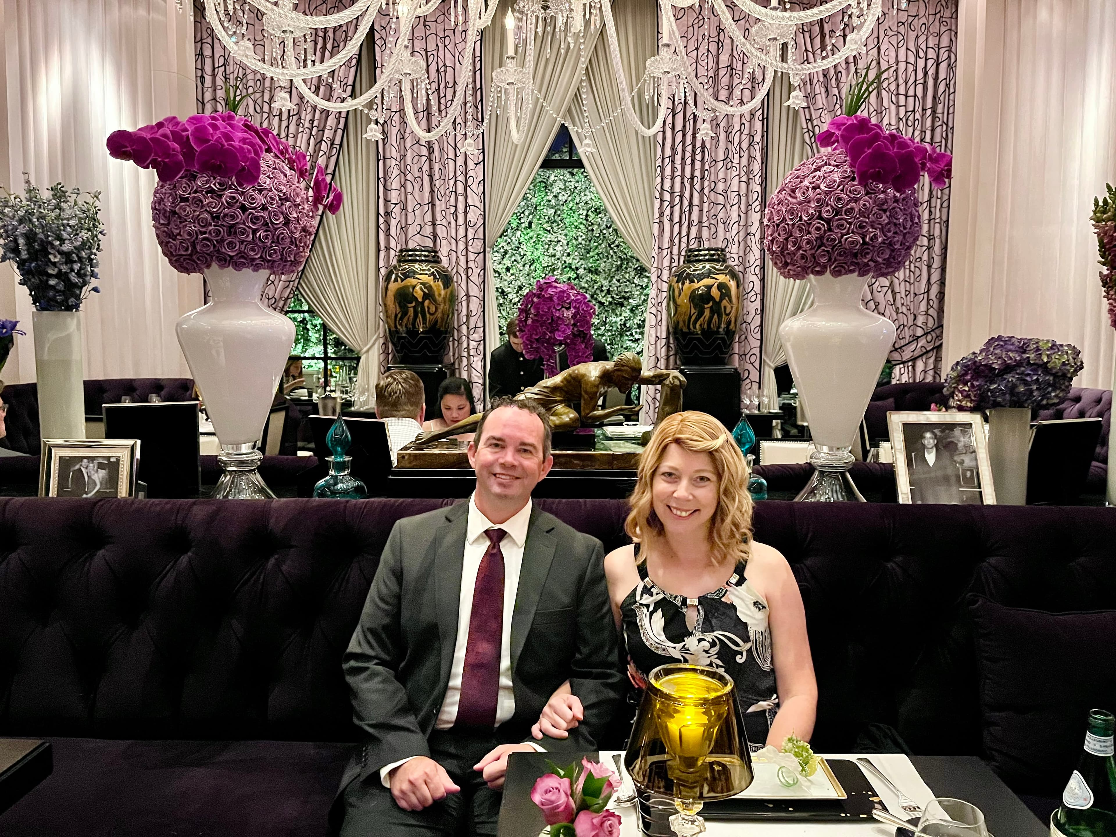 Picture of Micah in restaurant