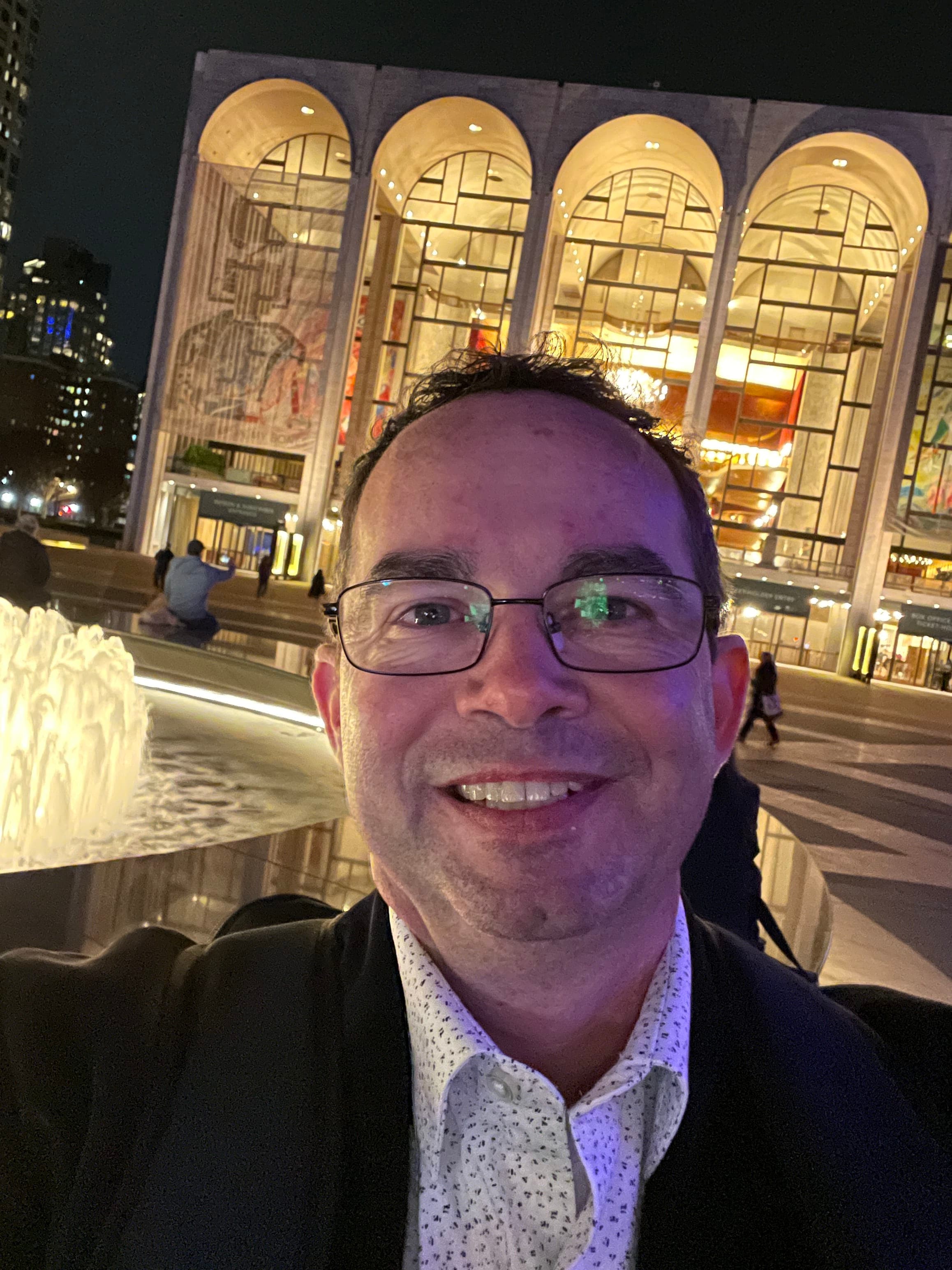 Picture of Micah at Lincoln Center