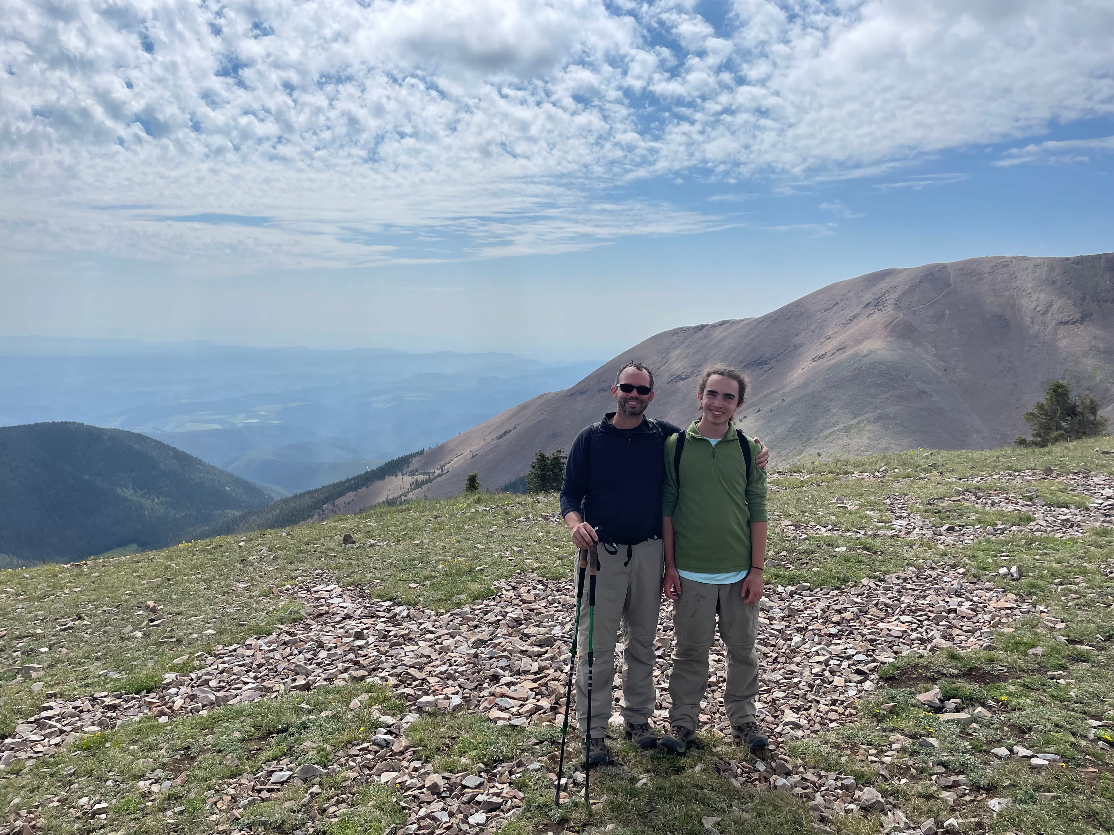 Picture of Micah hiking