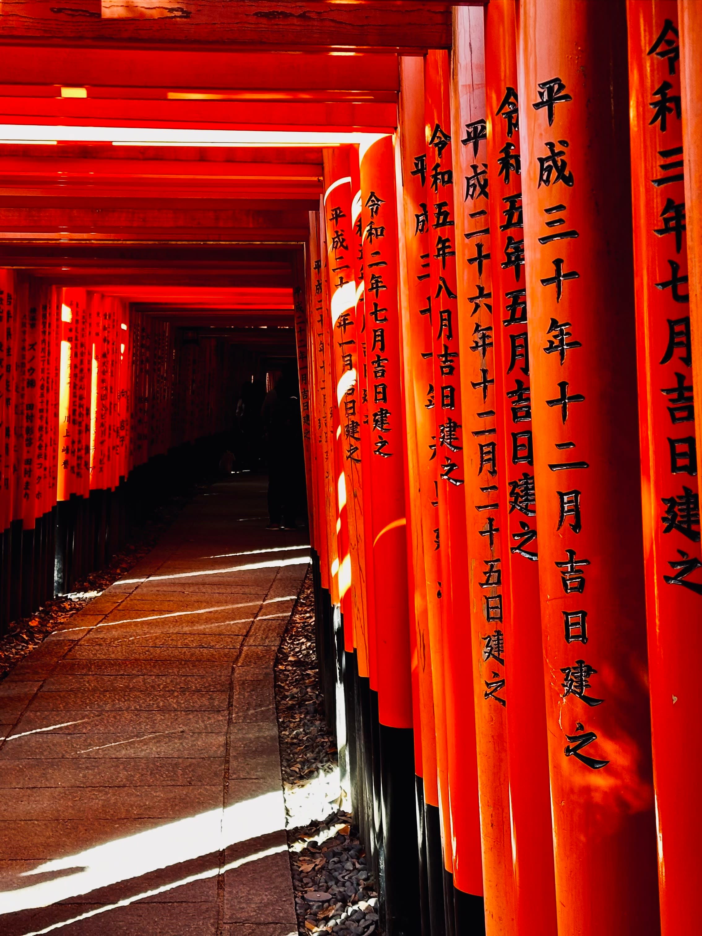View of Fushimi Inari Taisha