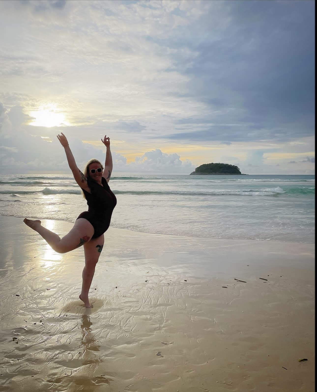 Picture of Taylor on beach