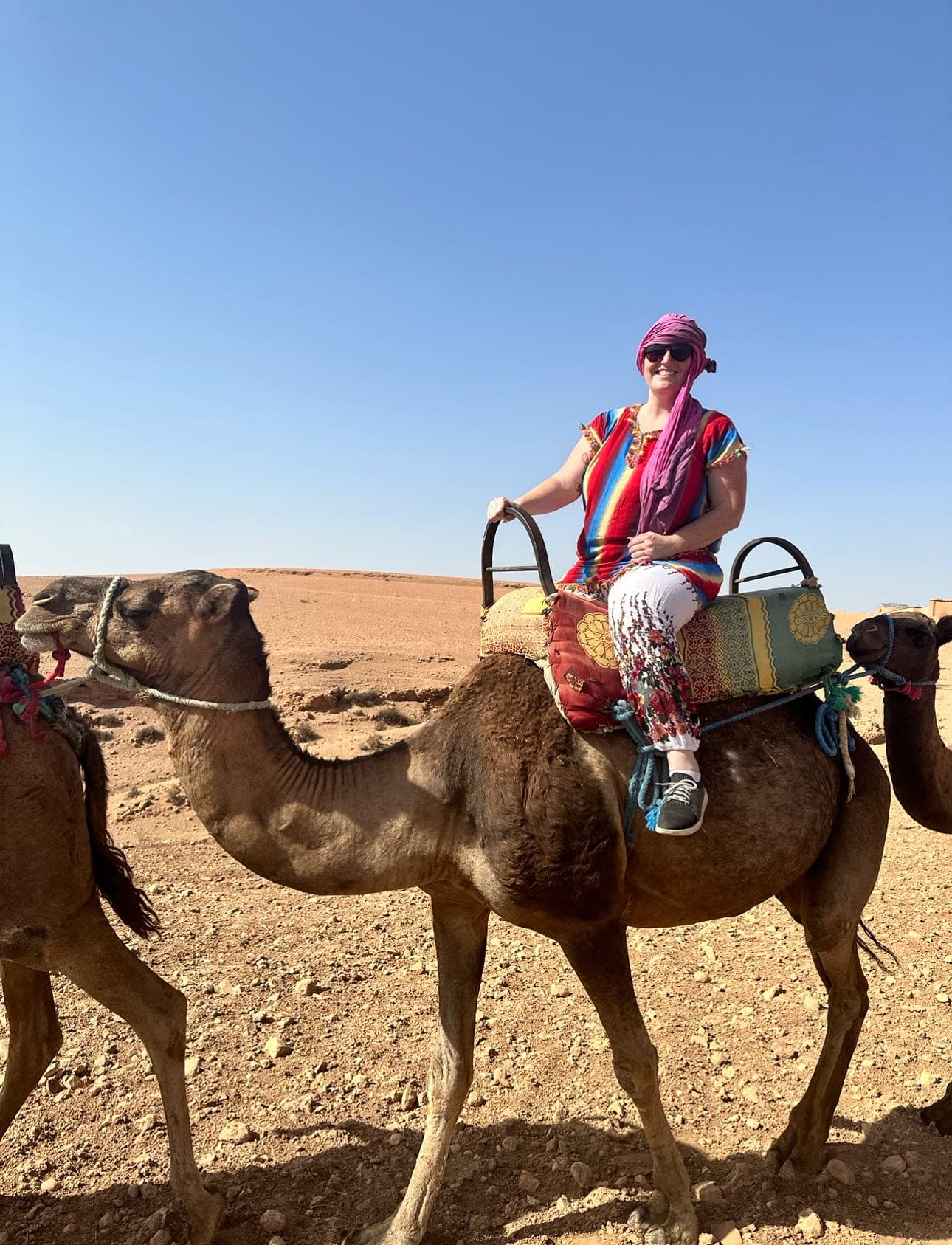 Picture of Taylr riding a camel