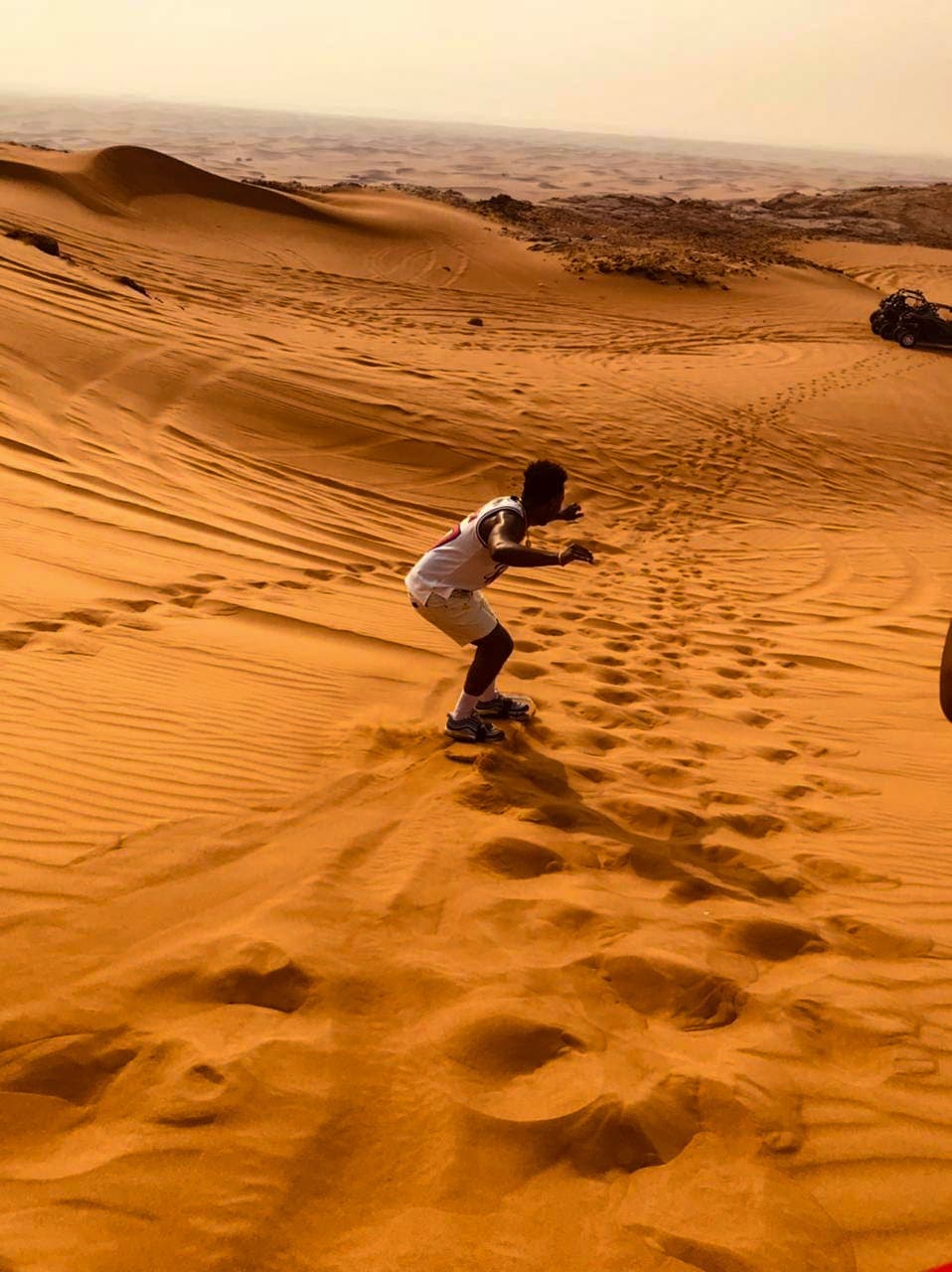 Pictur eof Michael in desert