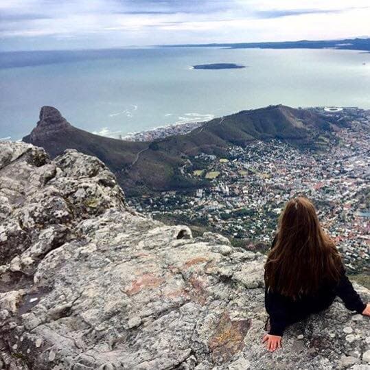 Beautiful view of sea from Table Mountain National Park