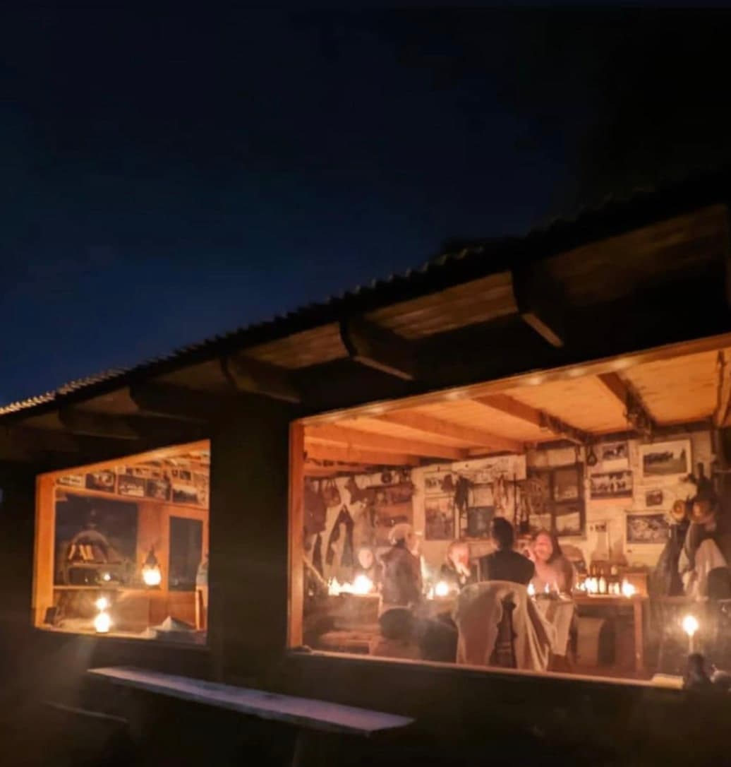 View of club at night