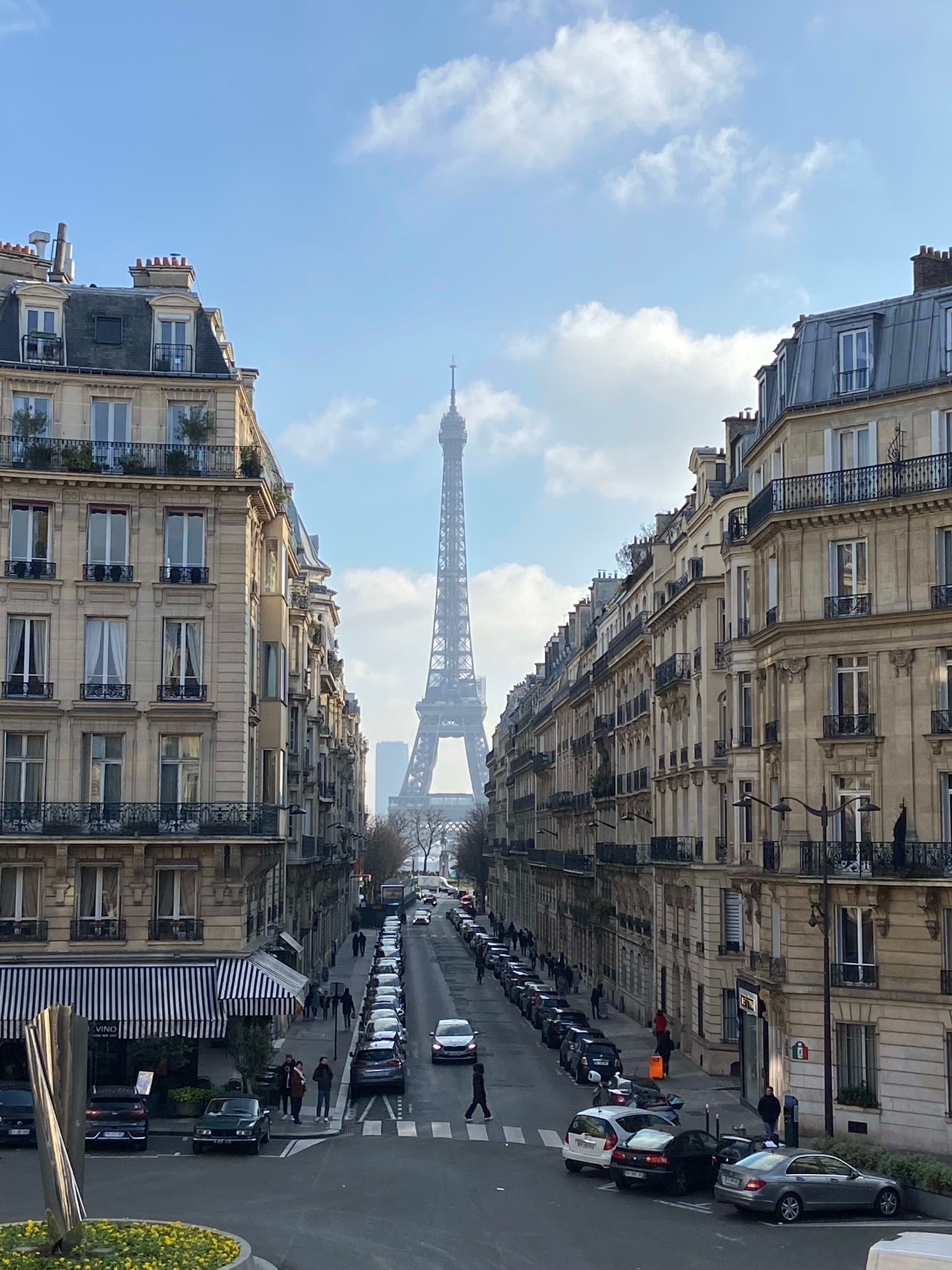 Beautiful view of Eiffel Tower