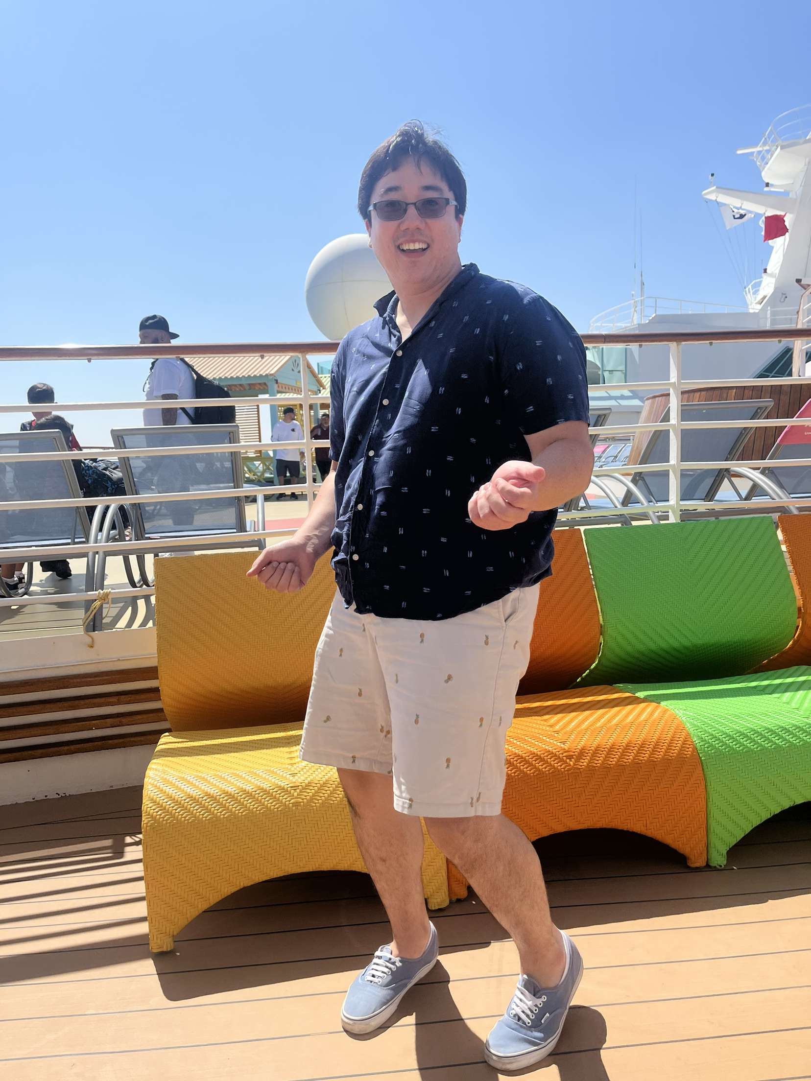 William on a cruise ship