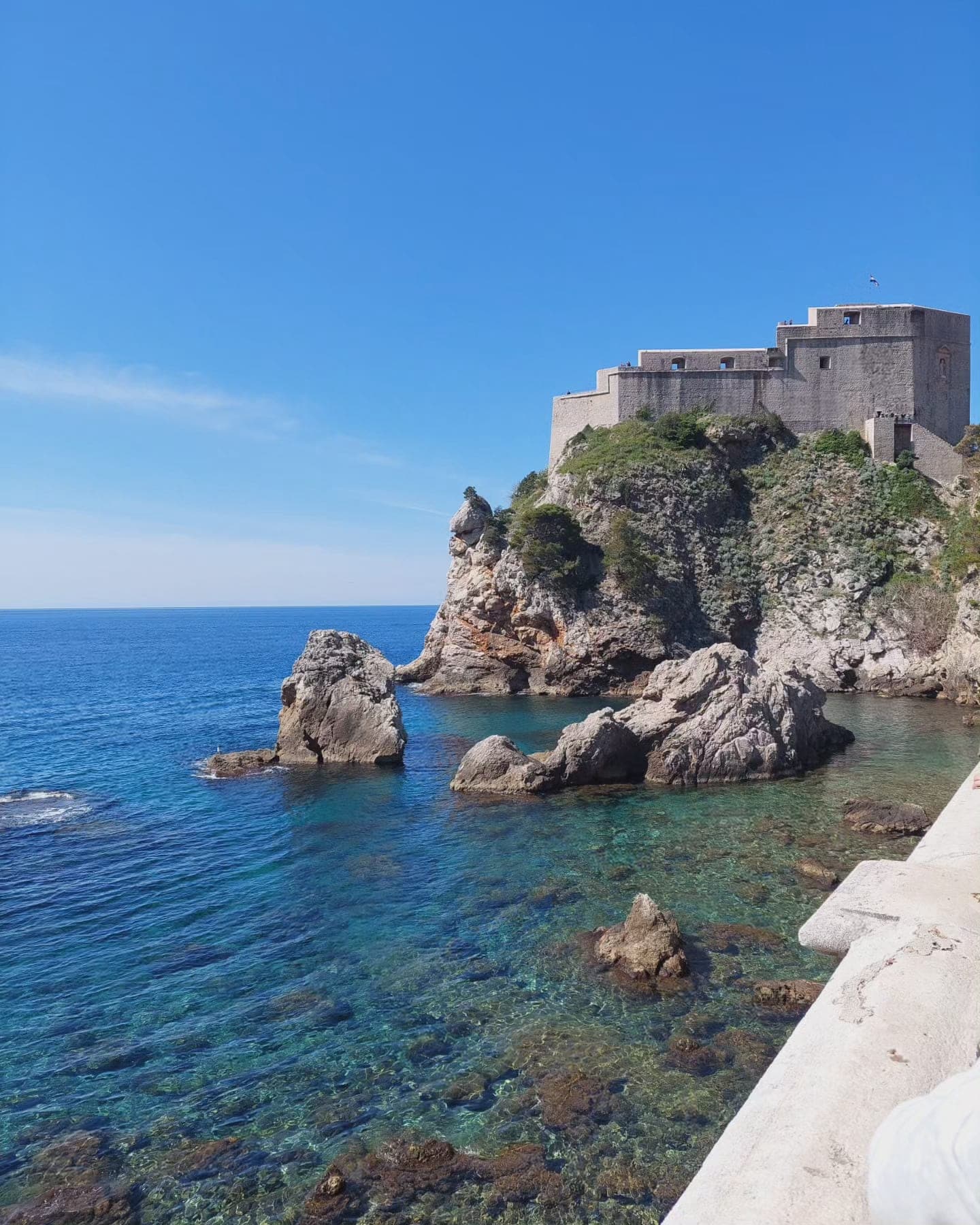 Beautiful view of Fort Lovrijenac