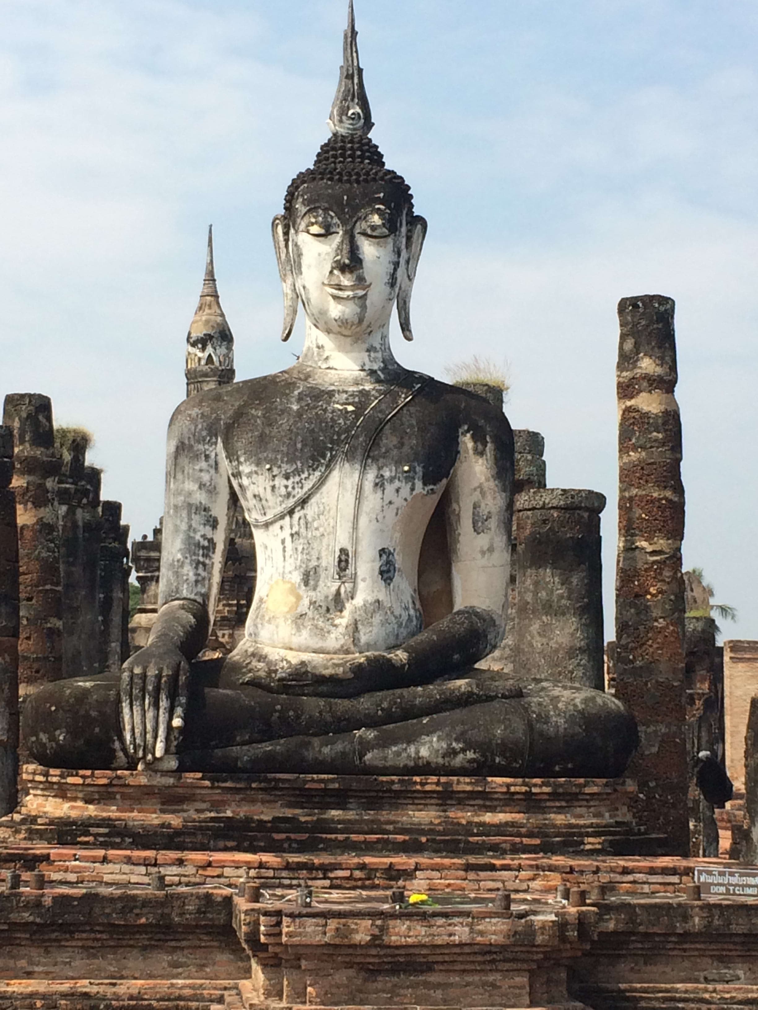 View of Wat Mahathat buddhist temple