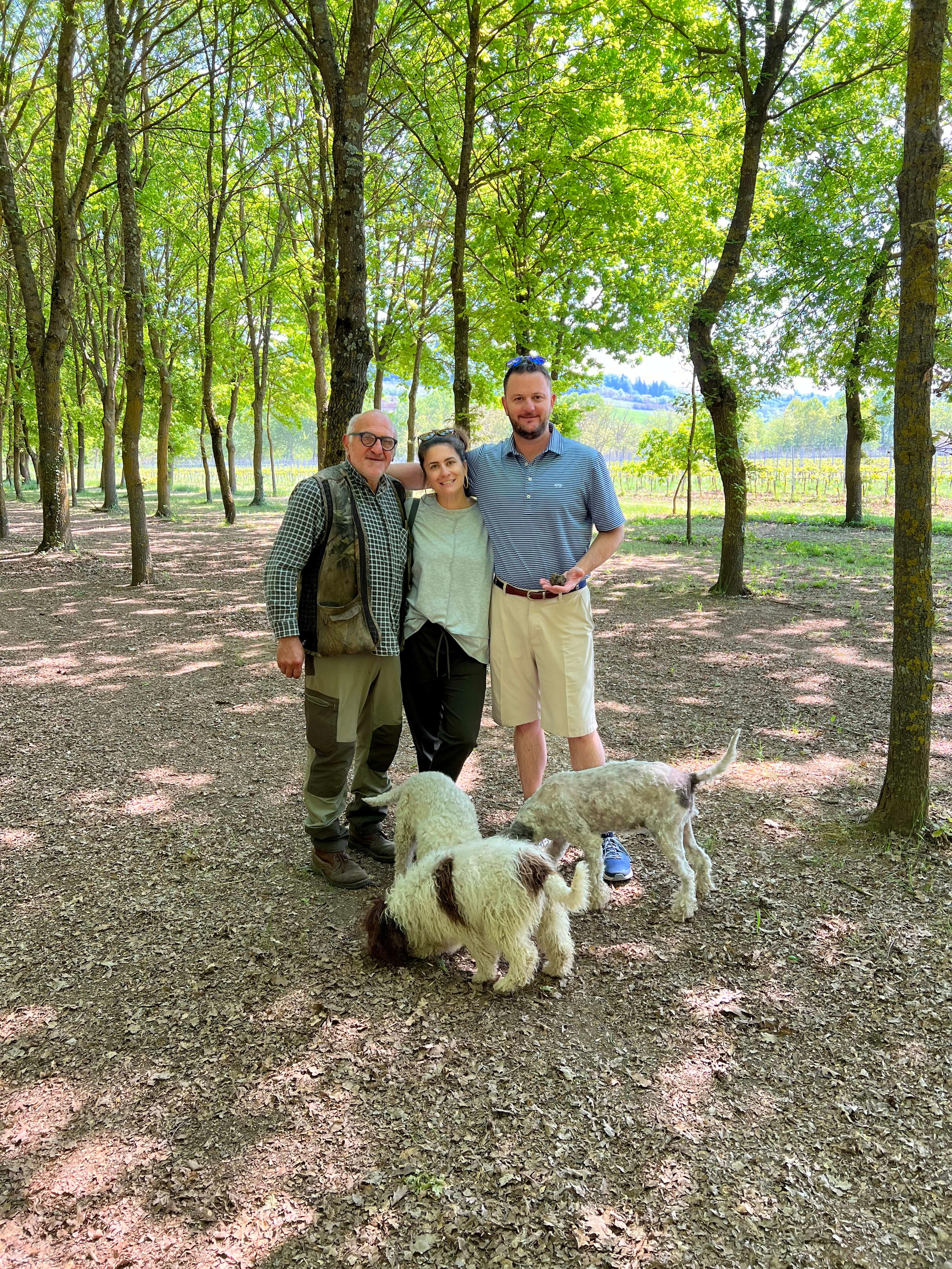 Picture of Stachy with family in forest