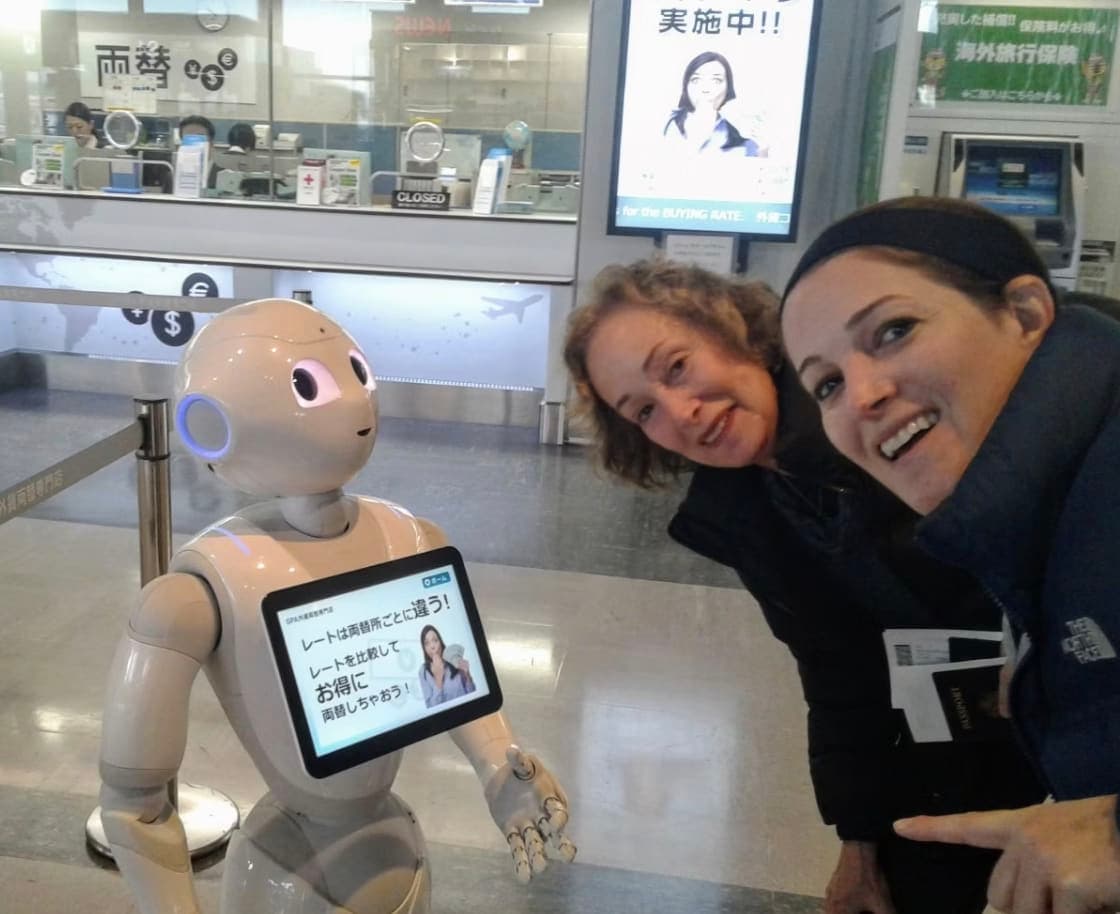 photo with robot