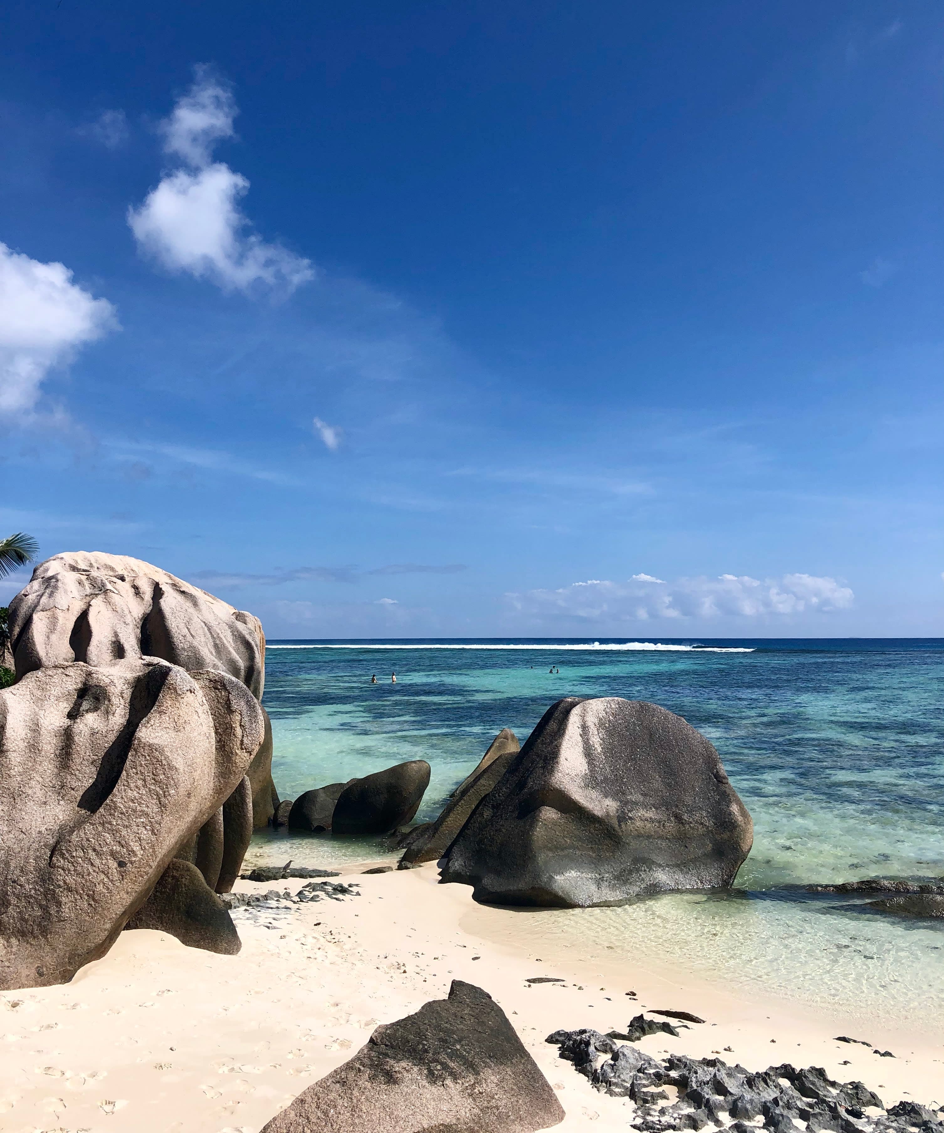 Beautiful view of Anse Source d'Argent beach
