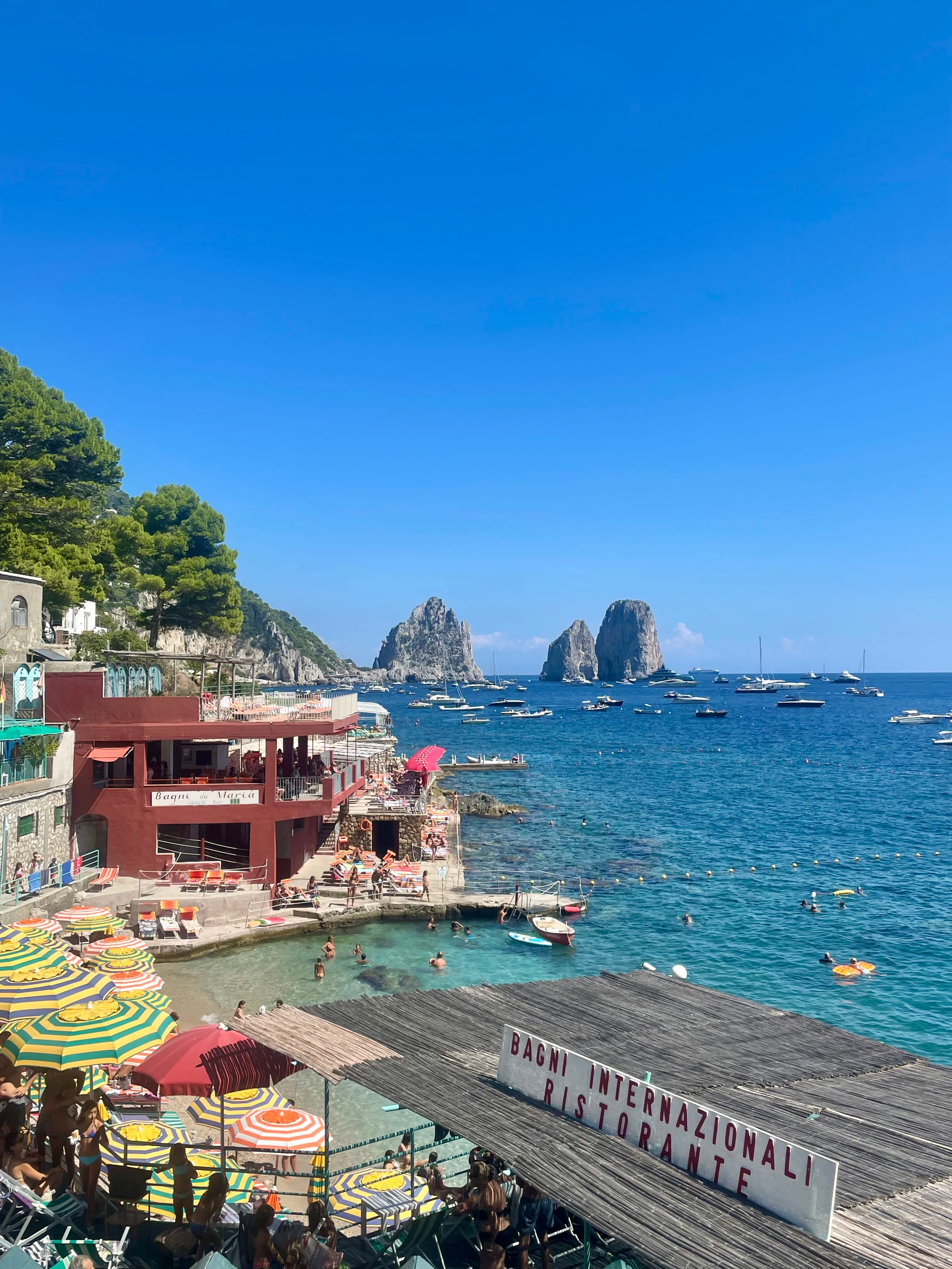 Beautiful view of Bagni Internazionali Capri