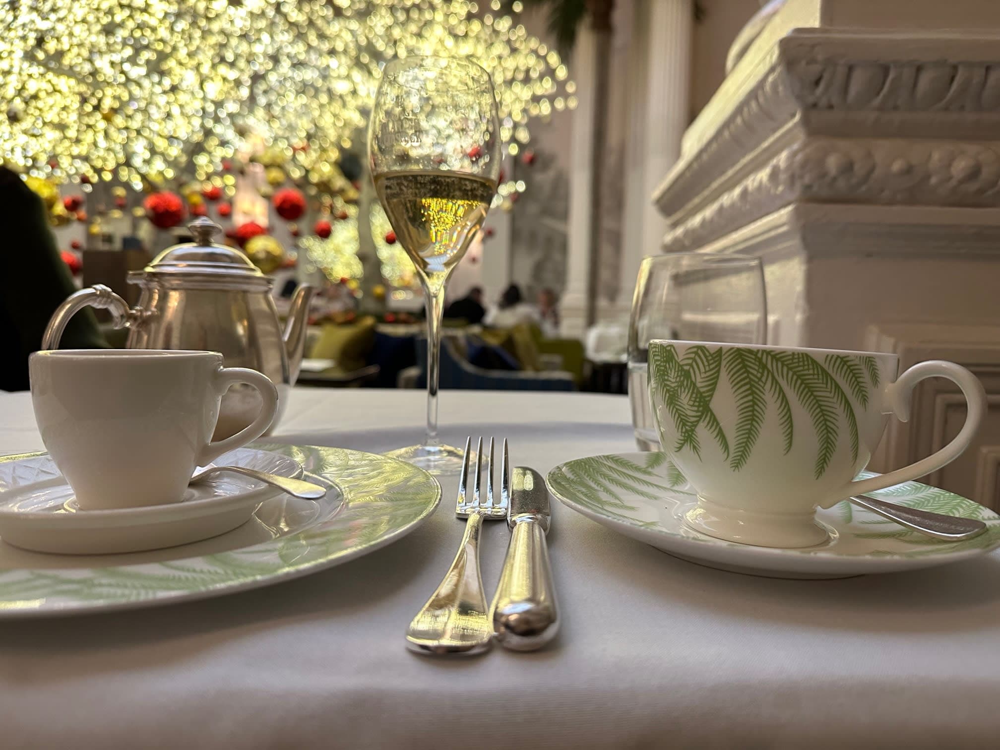 Afternoon tea at a nice restaurant