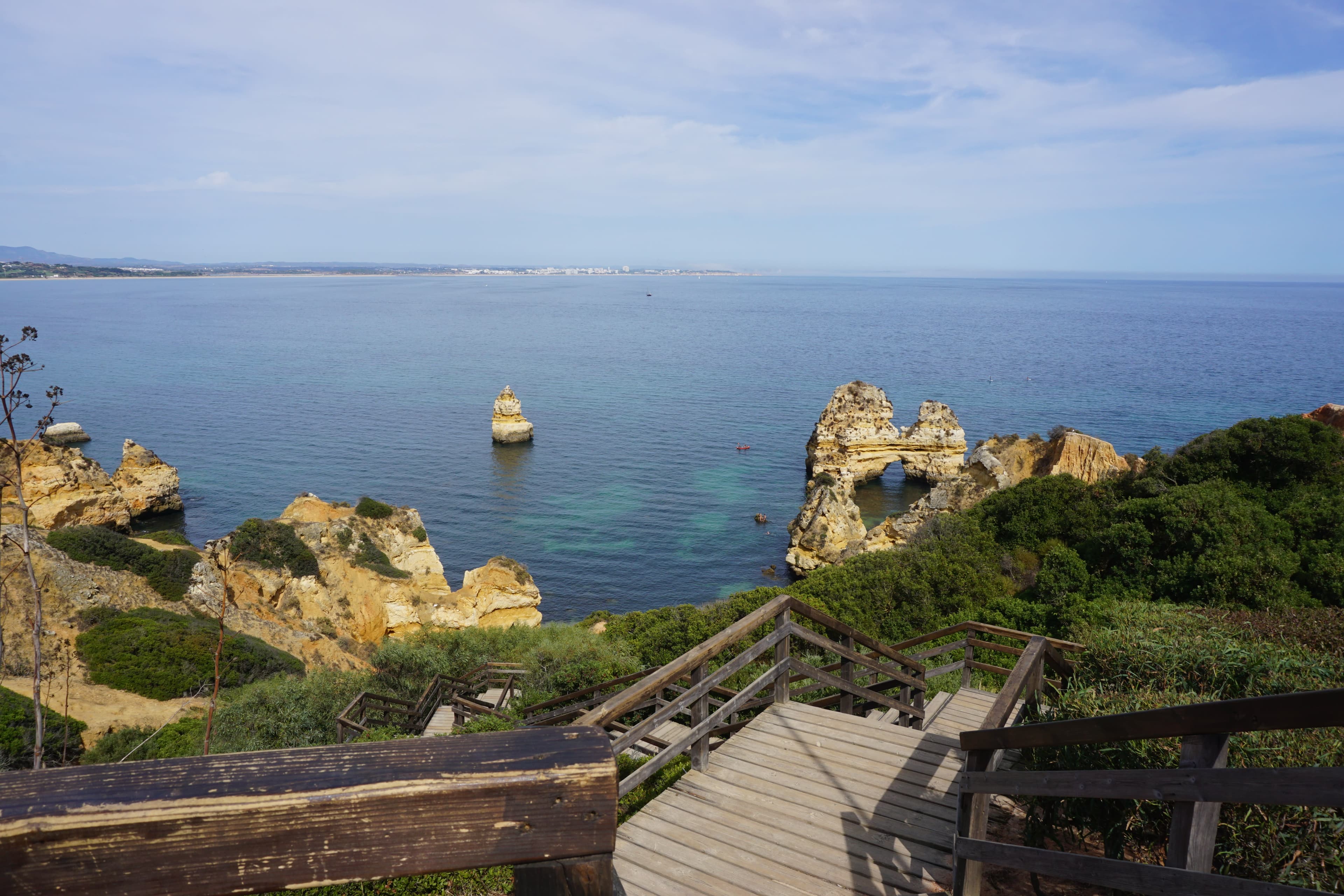 View of a sea and sea side