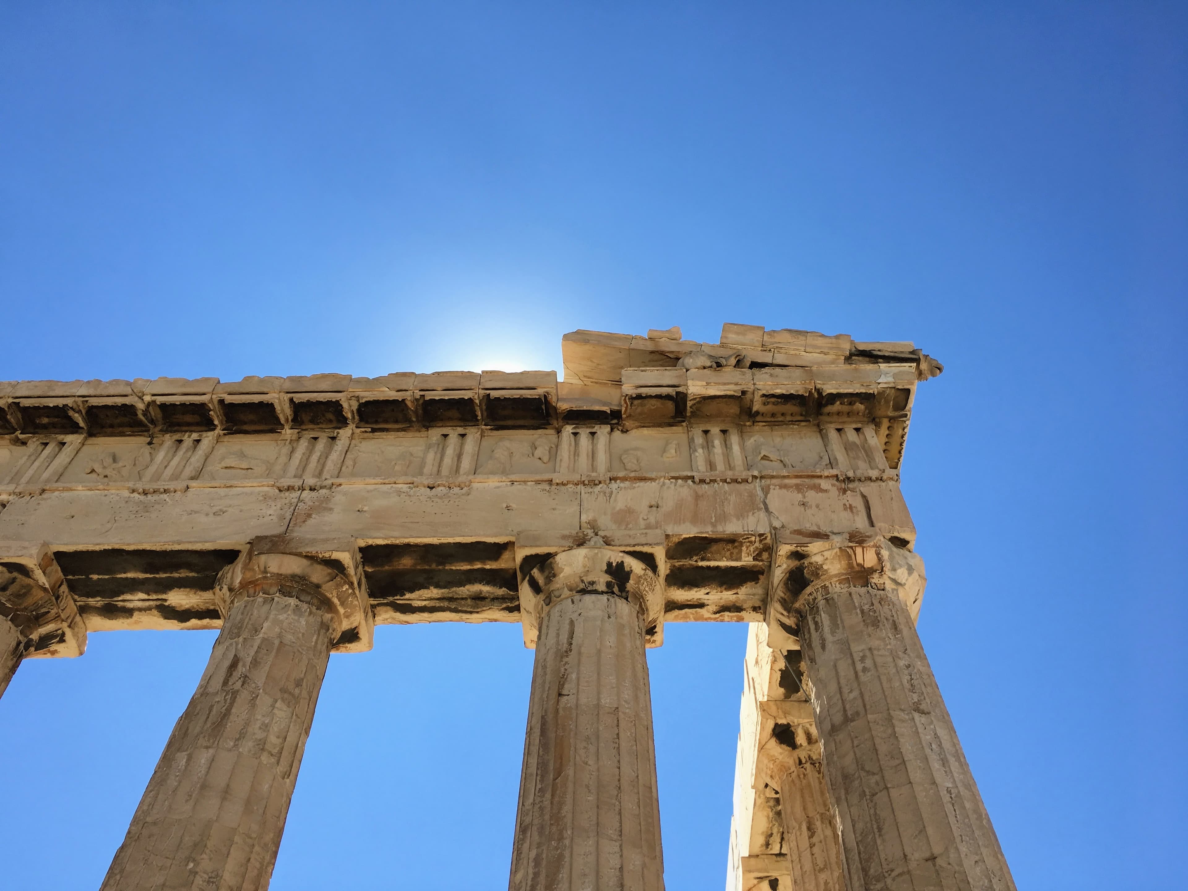 Ancient ruins in Athens.