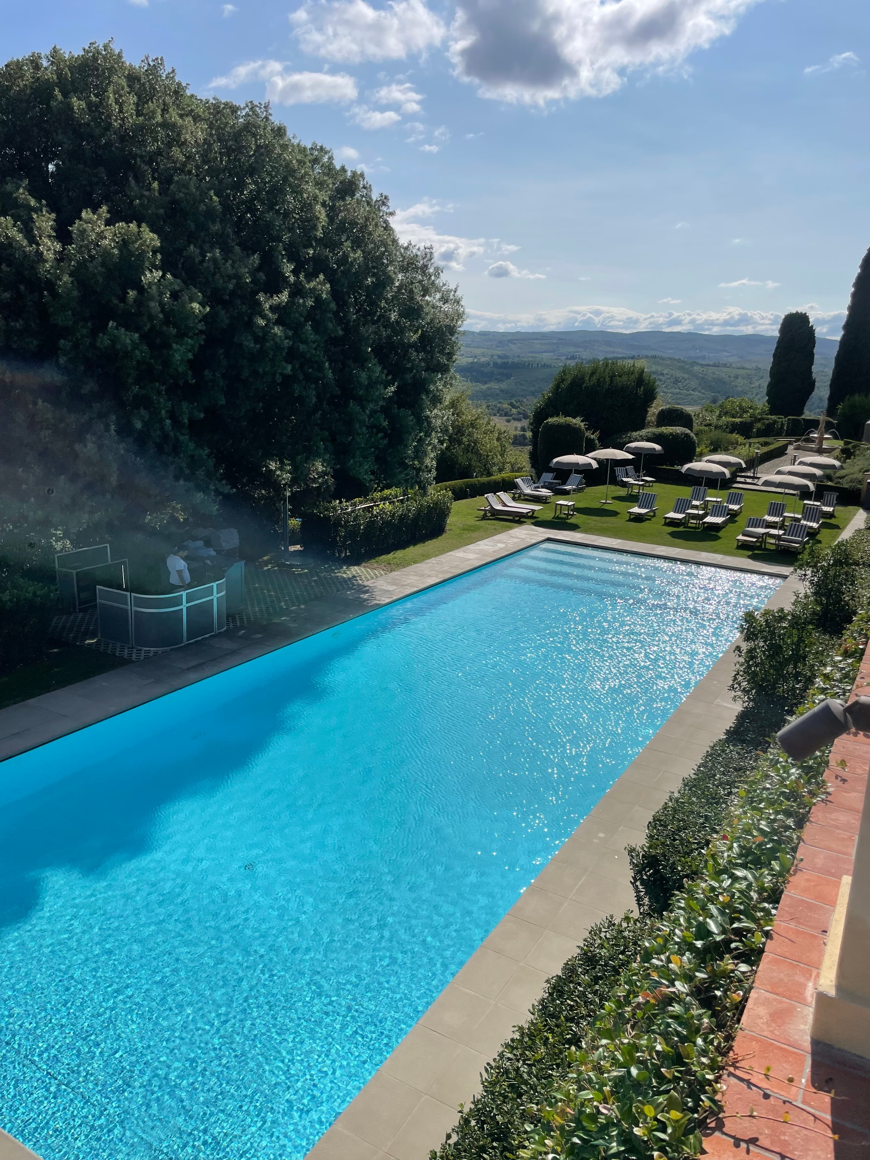 View of a pool during the daytime.