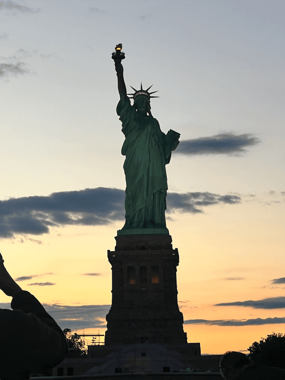The Statue of Liberty in New York City.