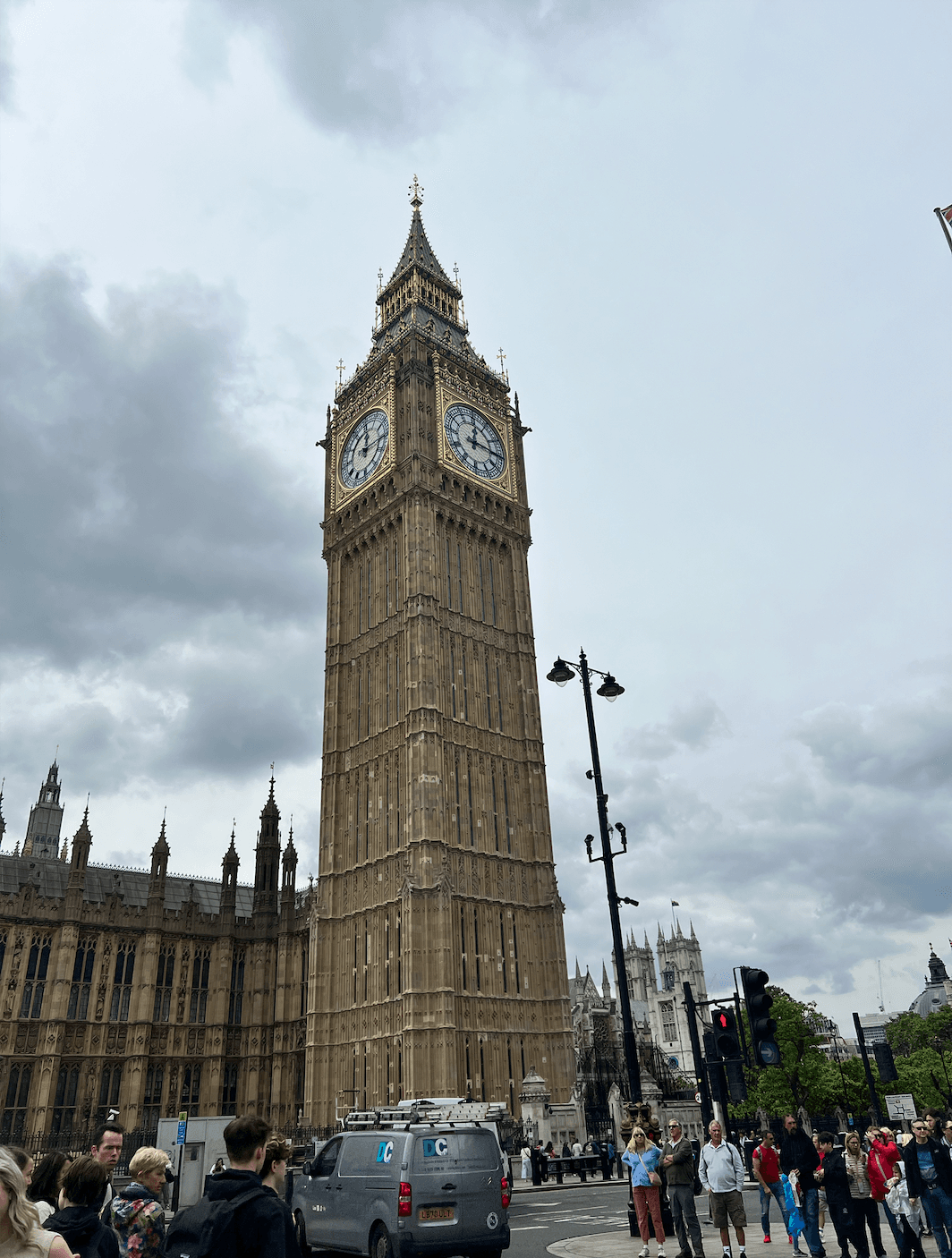 View of Big Ben in London.