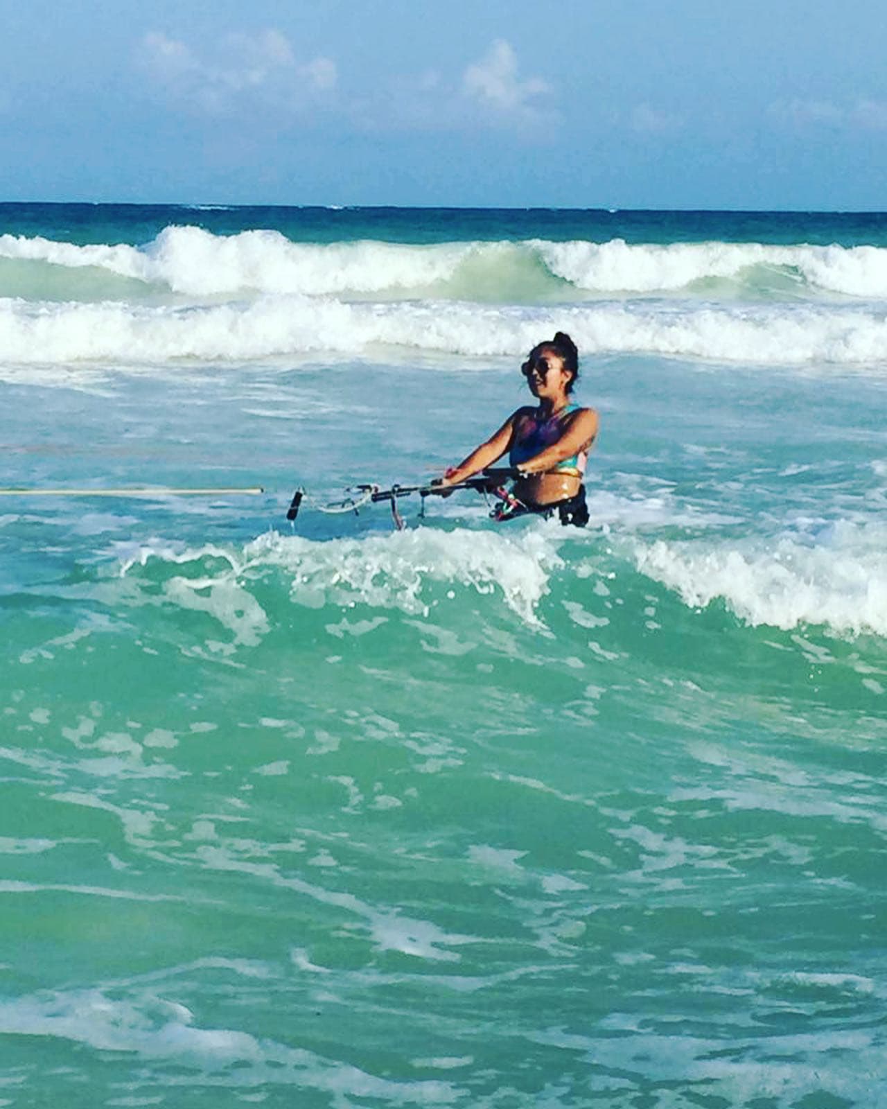 Advisor in the ocean during the daytime.