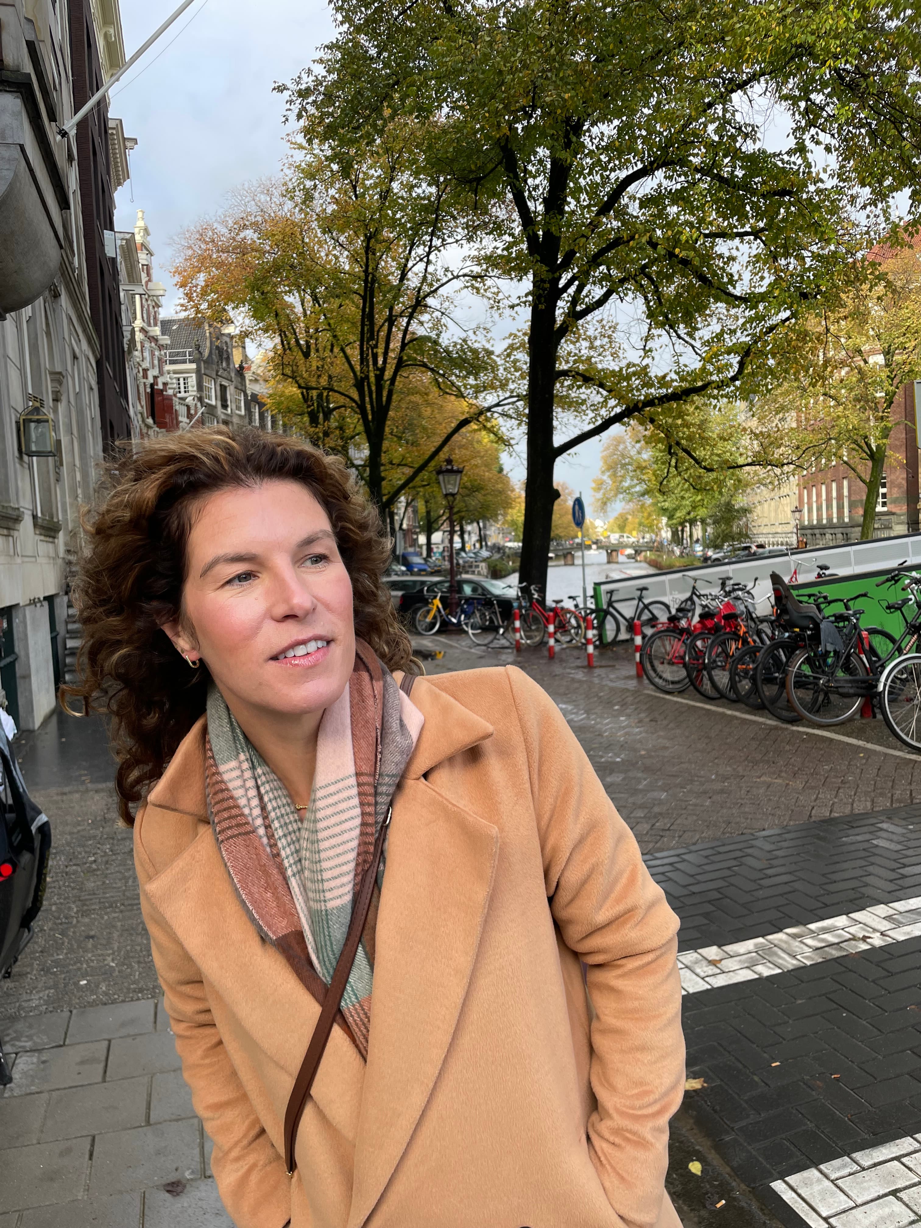 Walking around Amsterdam.