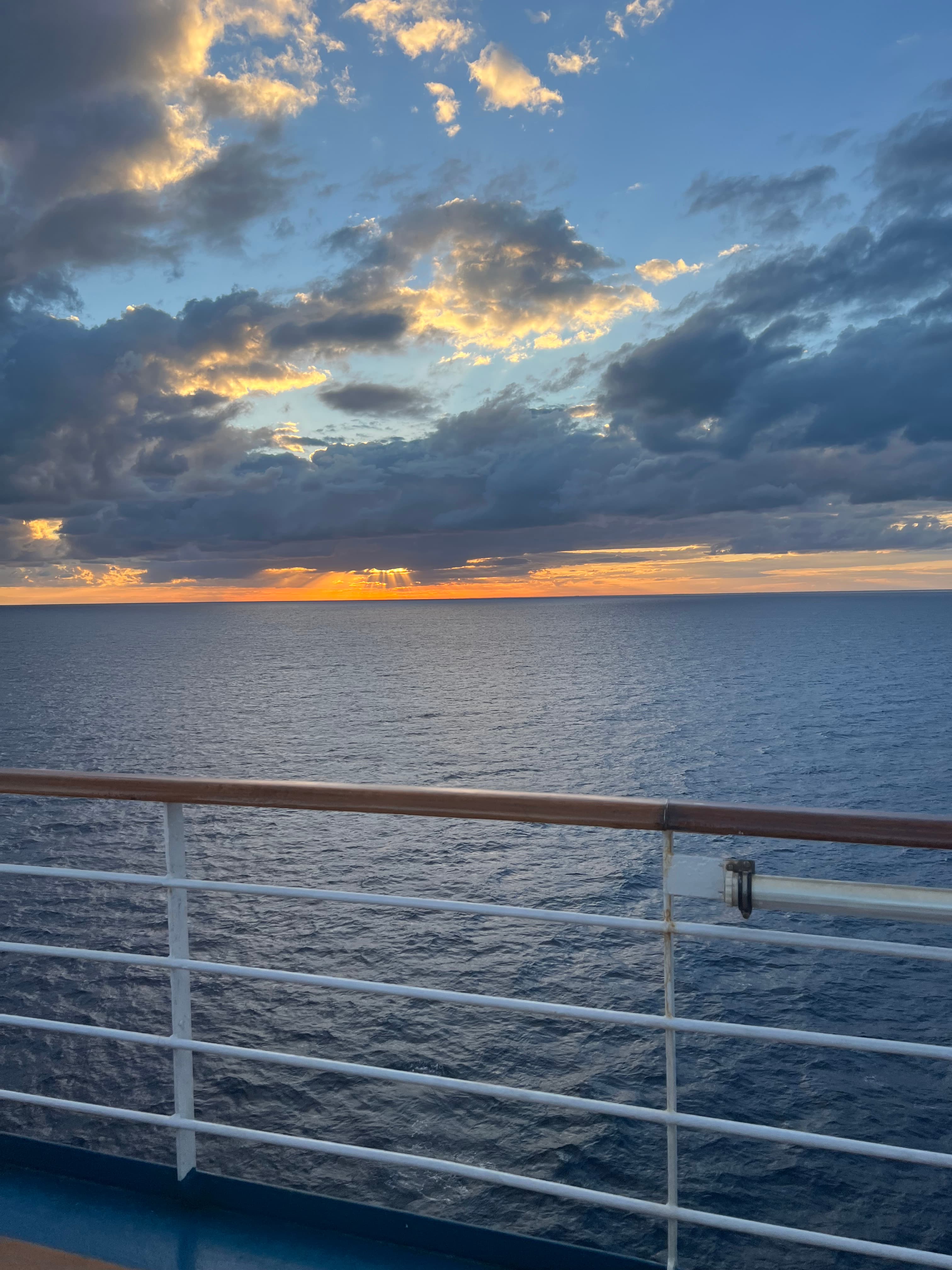 Sunset from a boat.