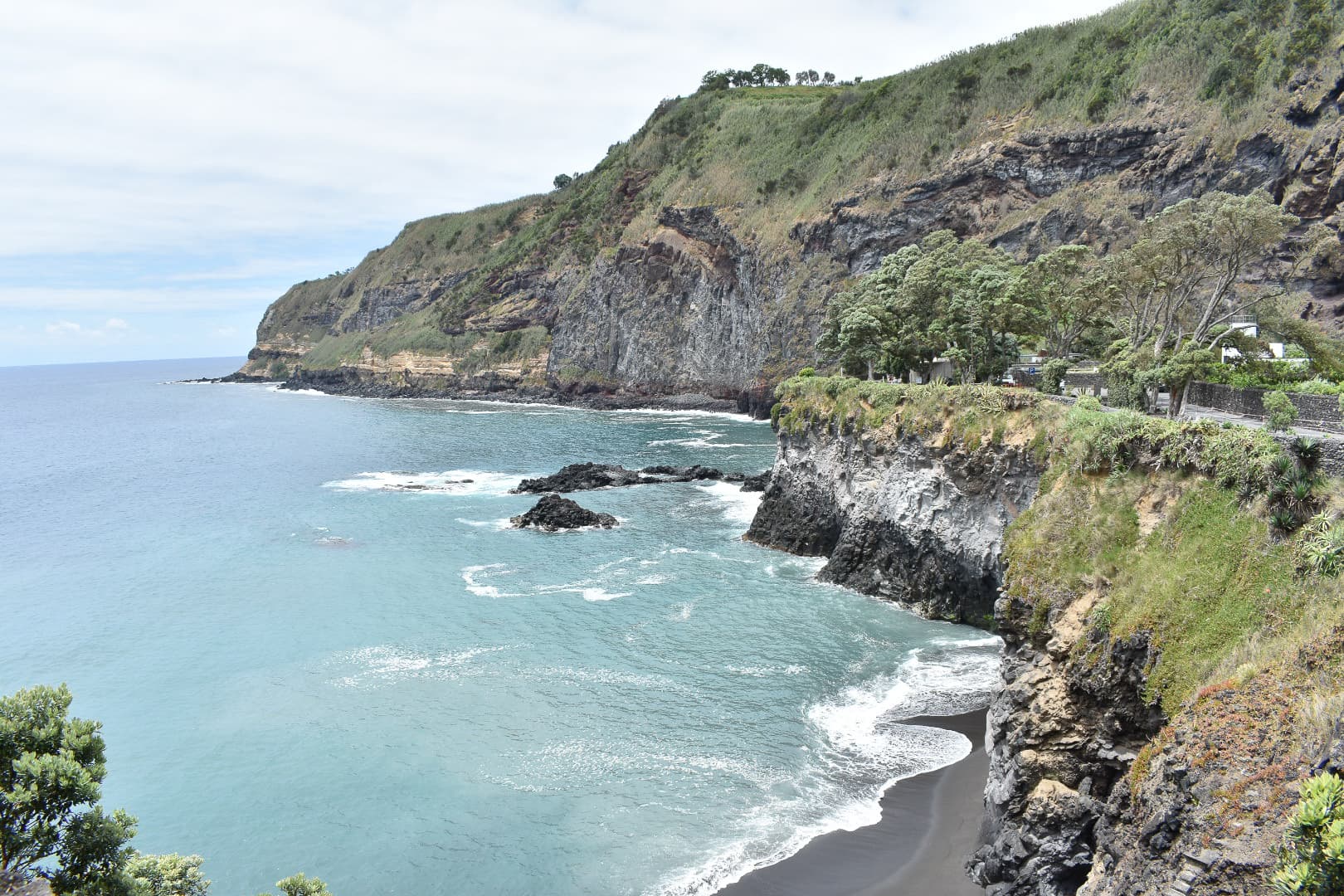 Cliffs over the sea.