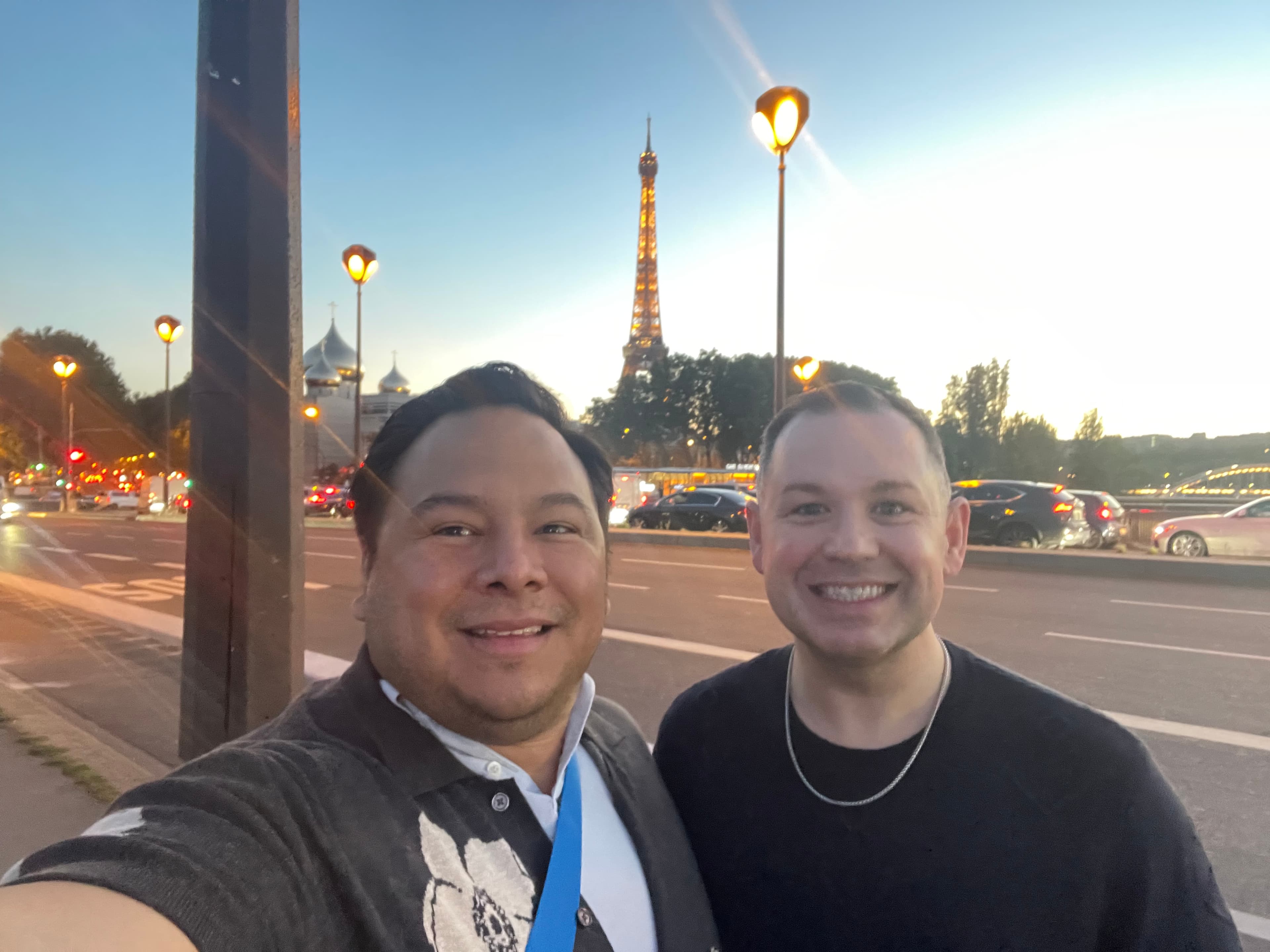 Photo by the Eiffel Tower in Paris.