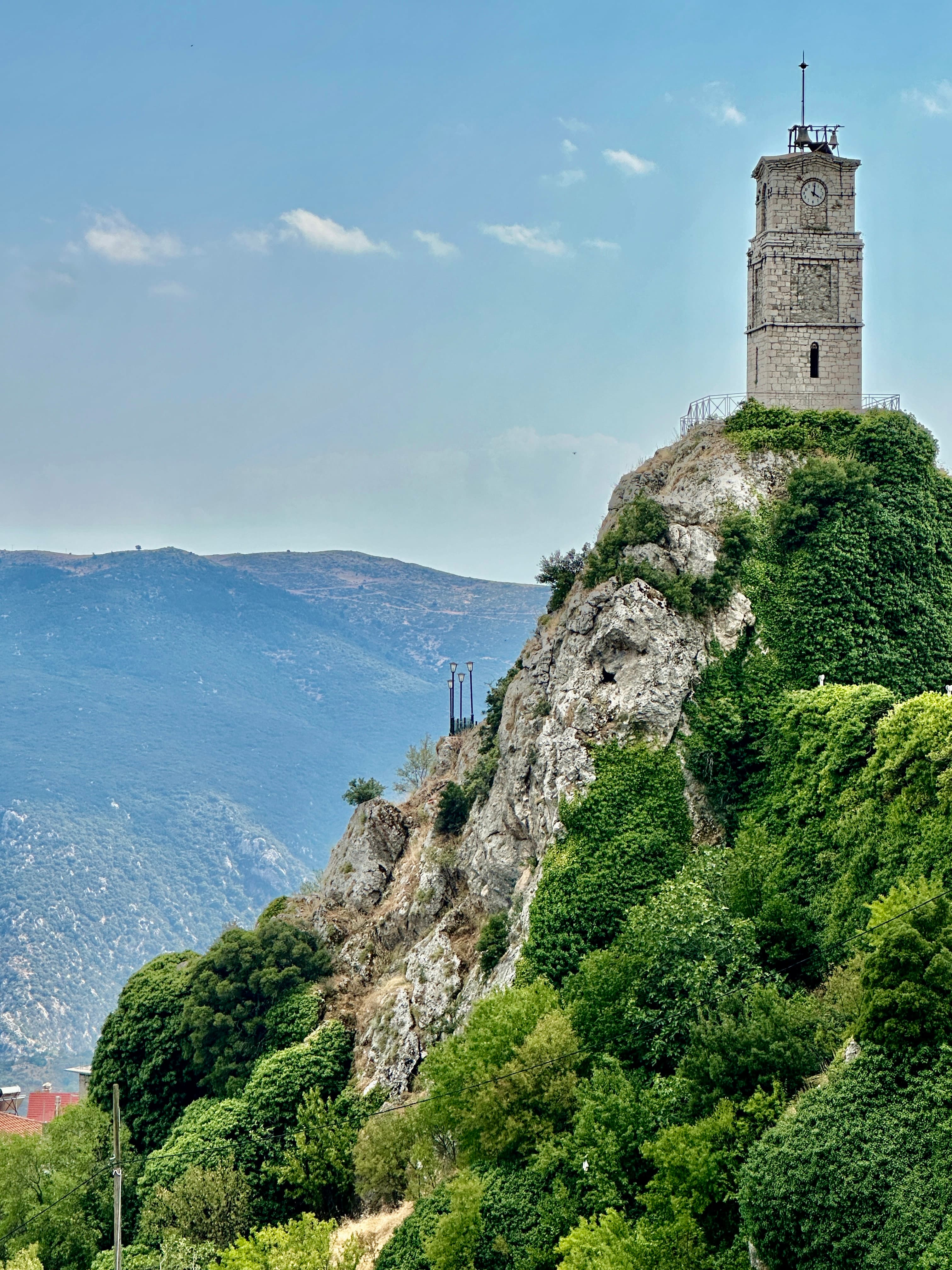 Castle on hill.