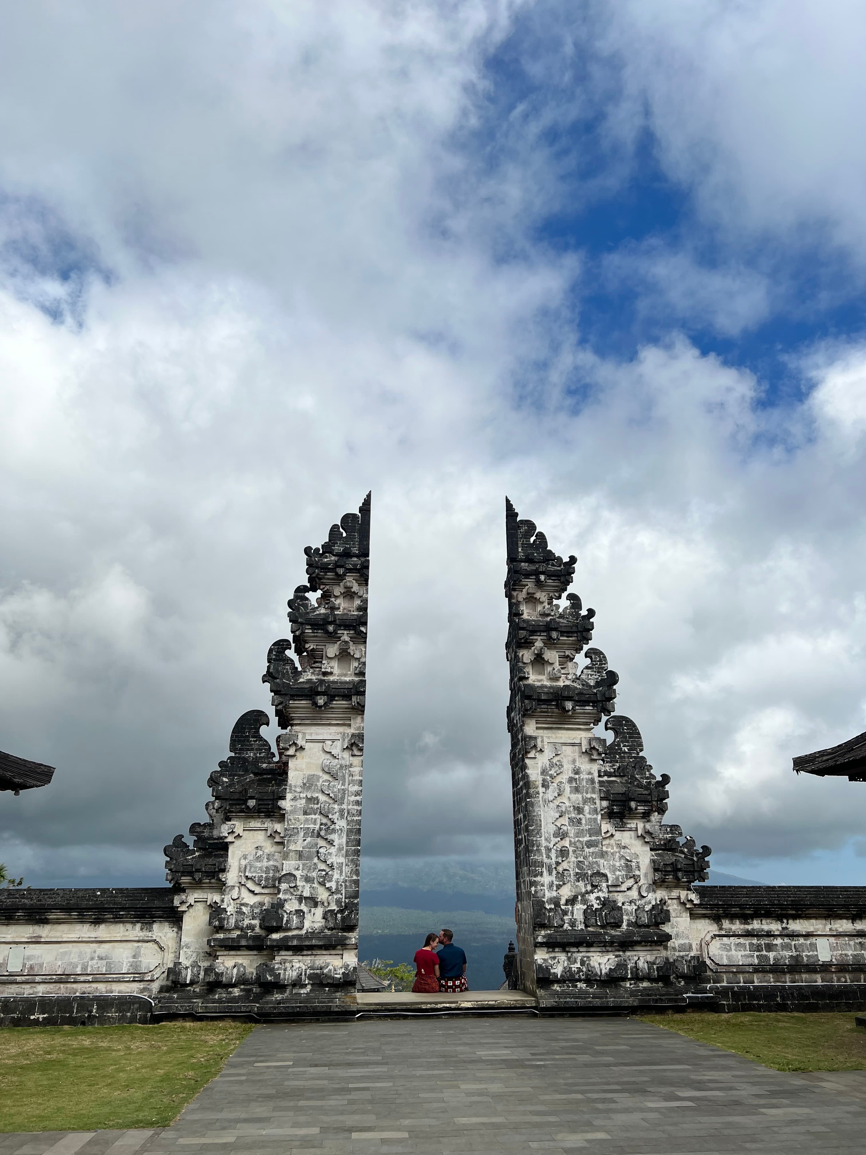 Gates of Heaven stone structure in Bali on a sunny day