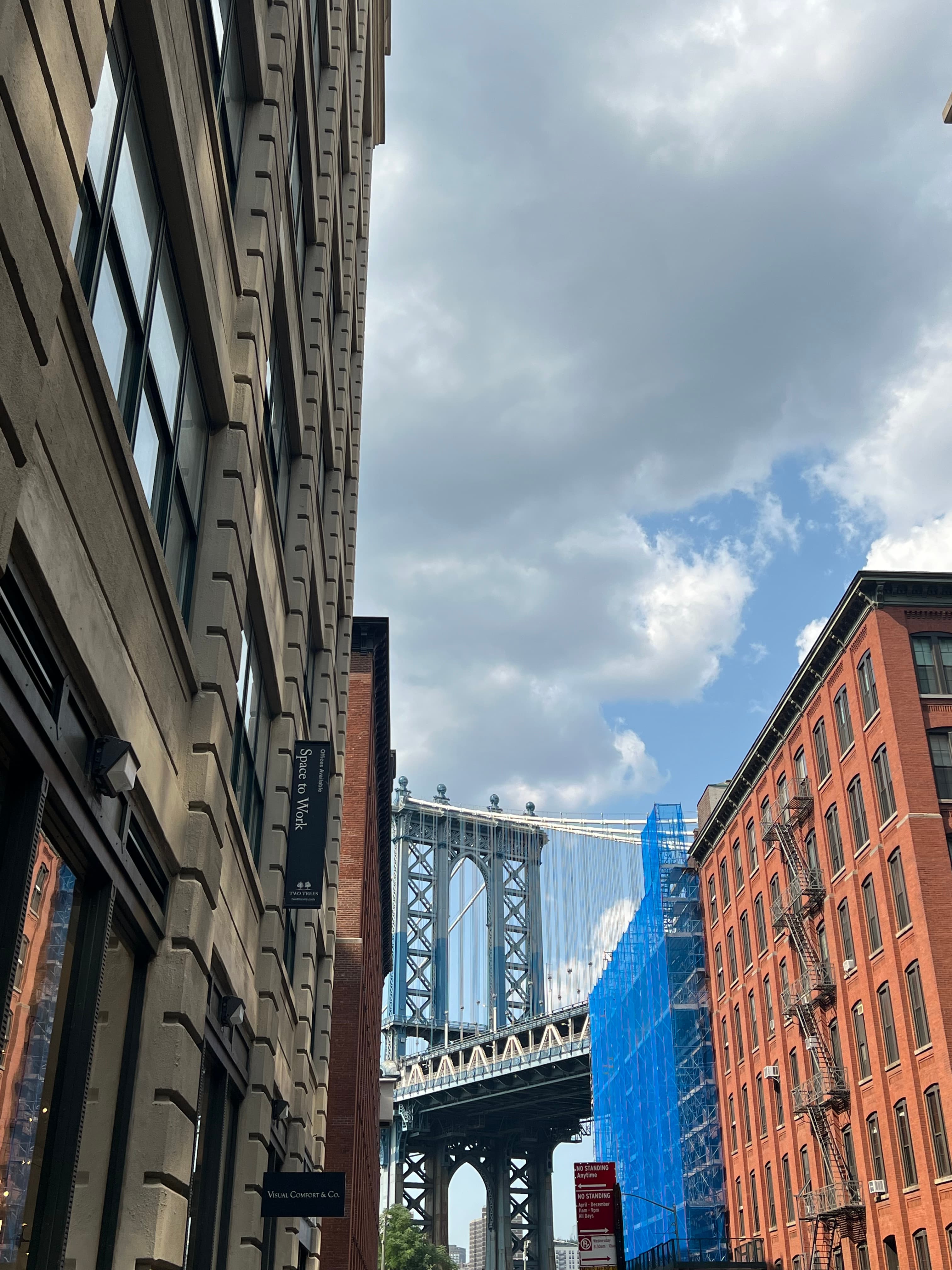 View of tall buildings during the daytime.