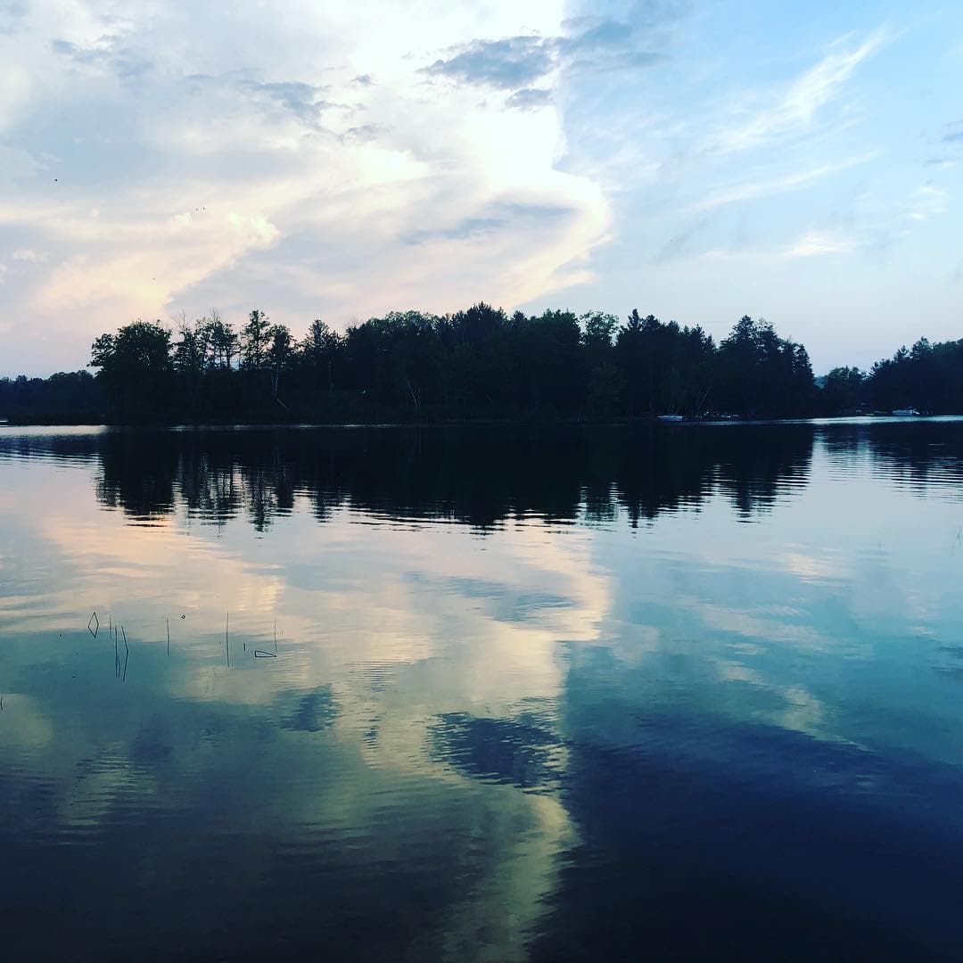 Reflection over the river.