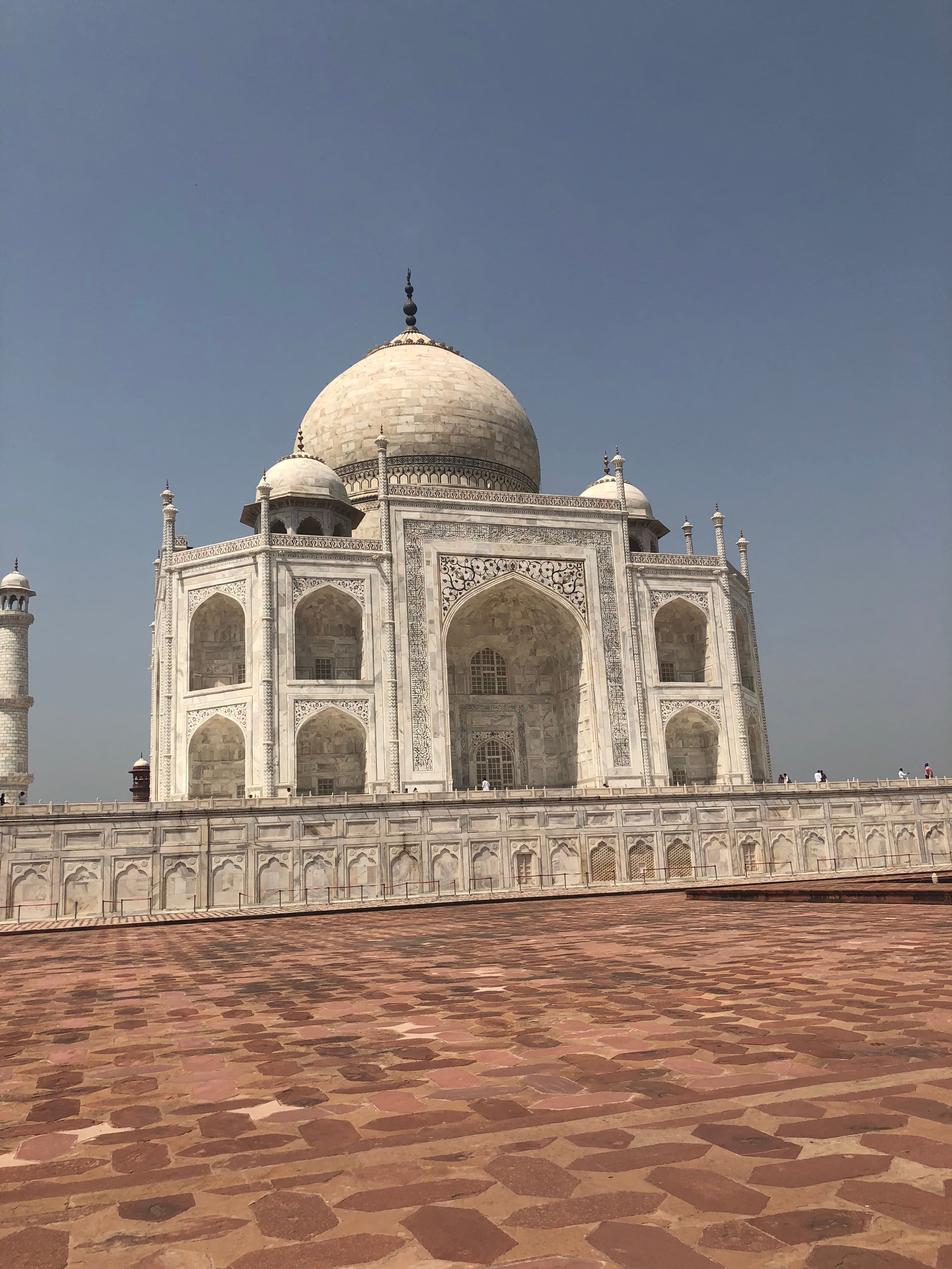 Taj Mahal from side.