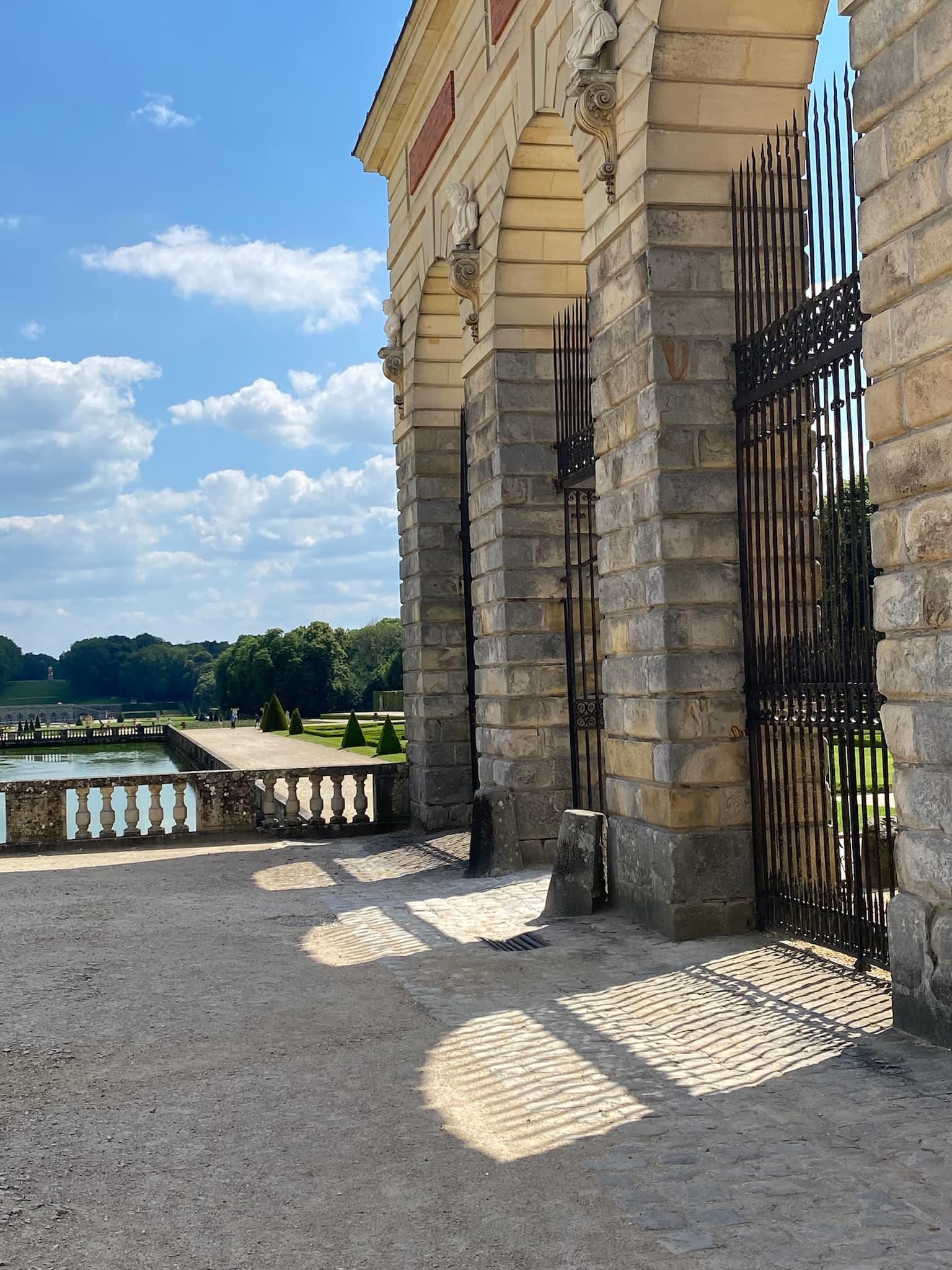 Brick wall in the sun.